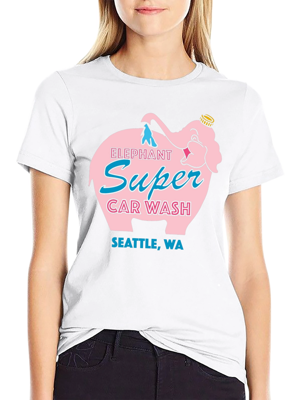 Elephant Super Car Wash T-Shirt Seattle WA