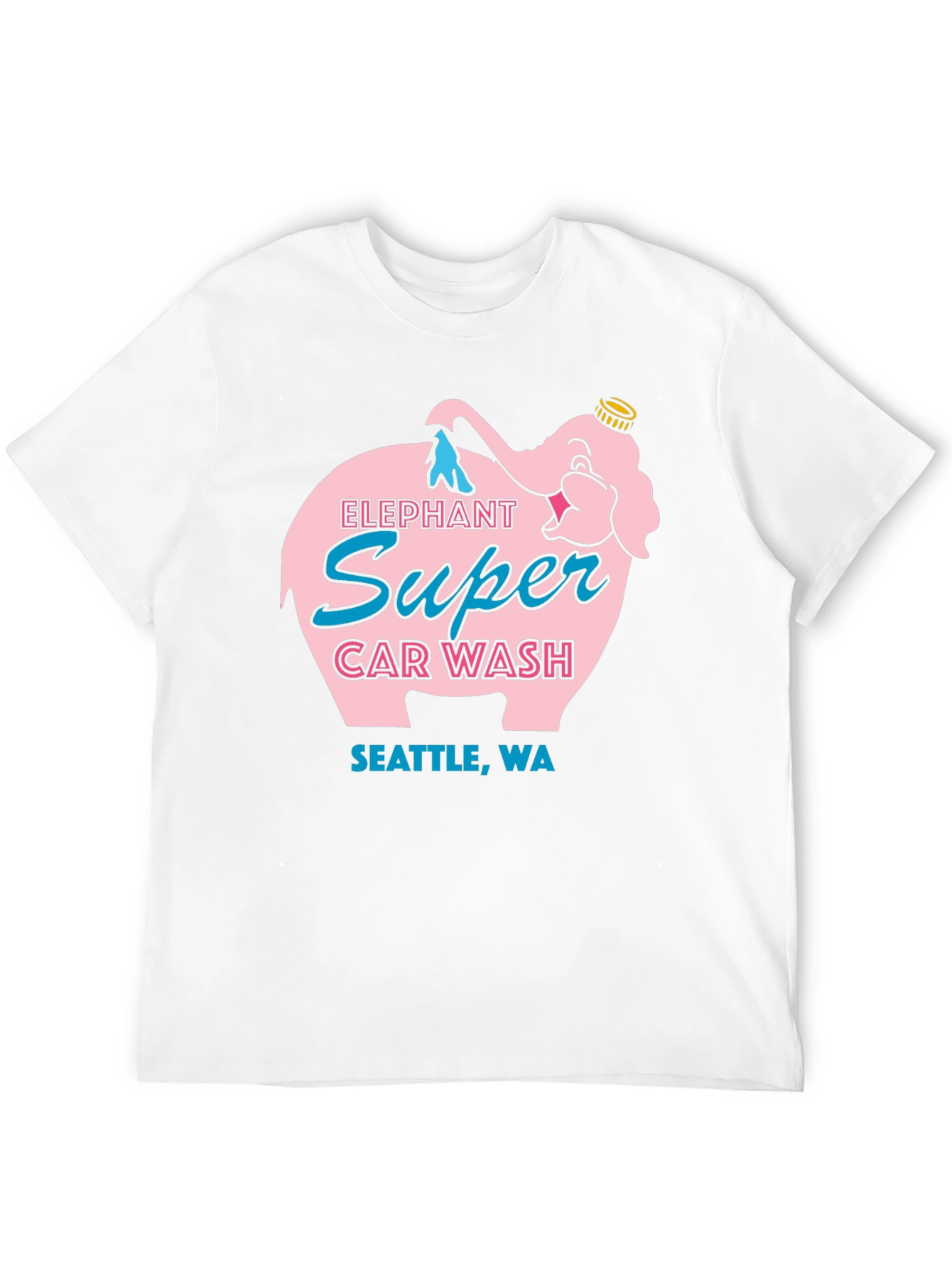 Elephant Super Car Wash T-Shirt Seattle WA