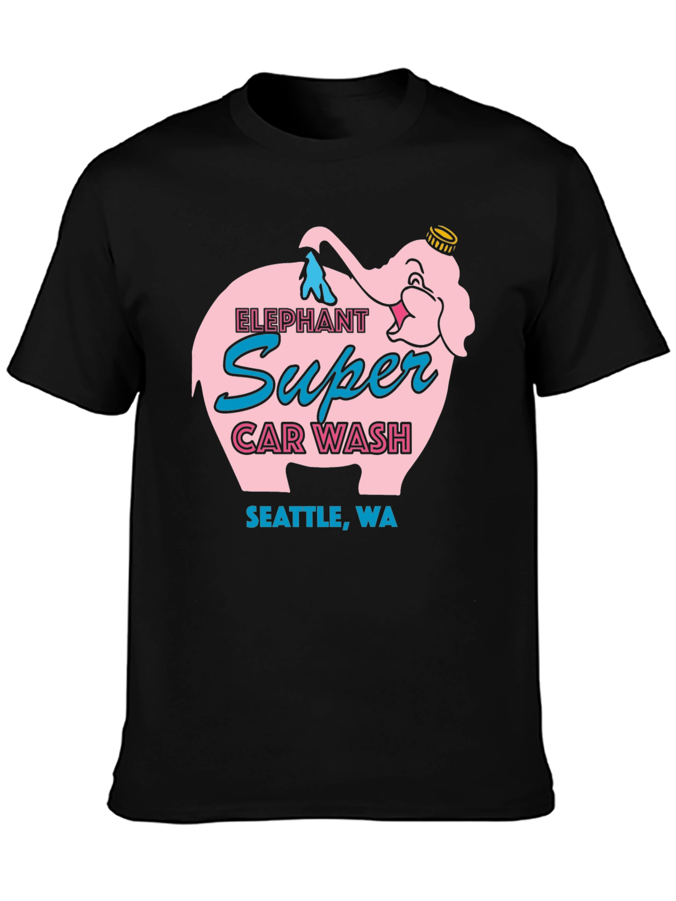 Elephant Super Car Wash T-Shirt Seattle WA