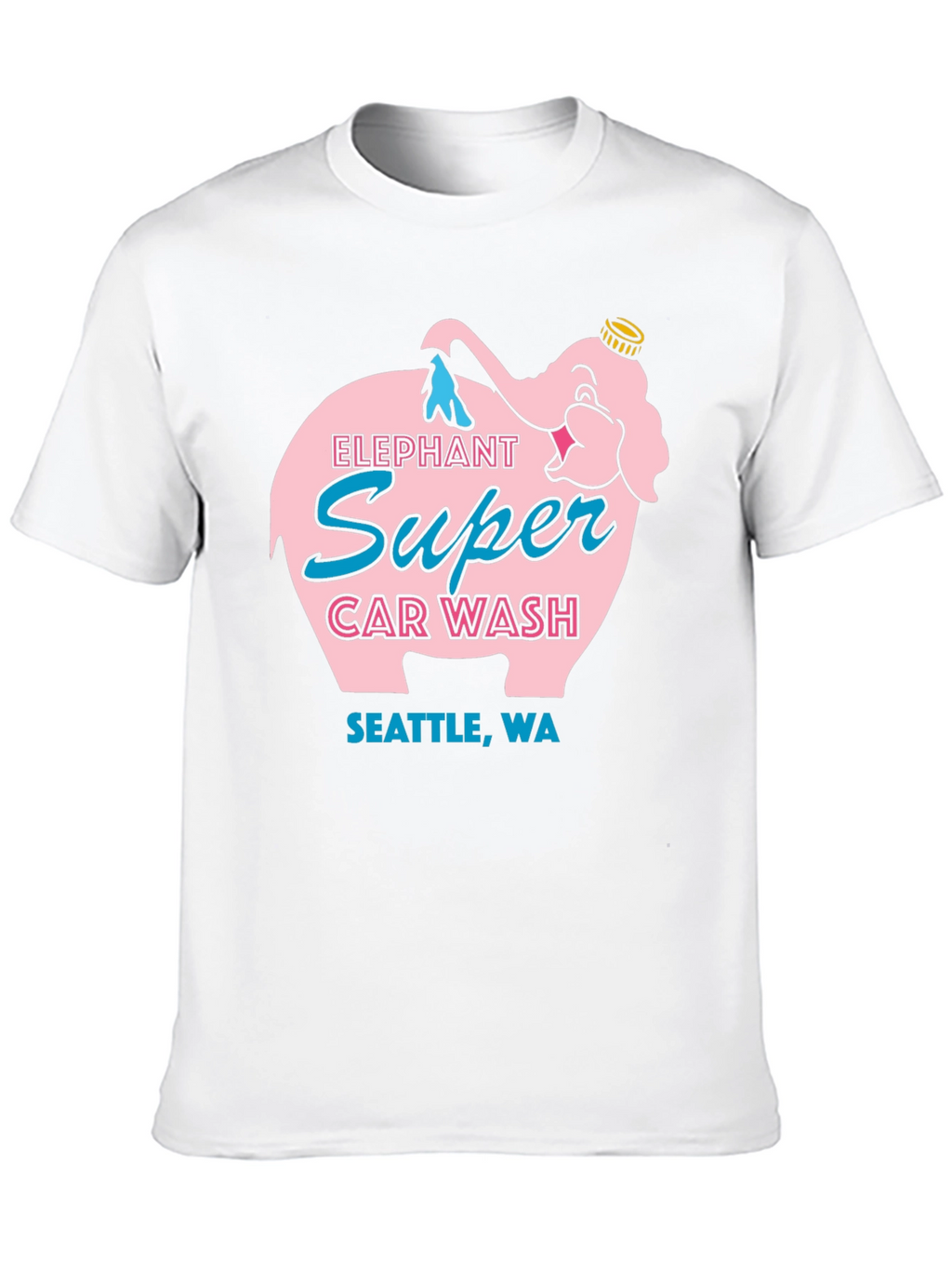 Elephant Super Car Wash T-Shirt Seattle WA