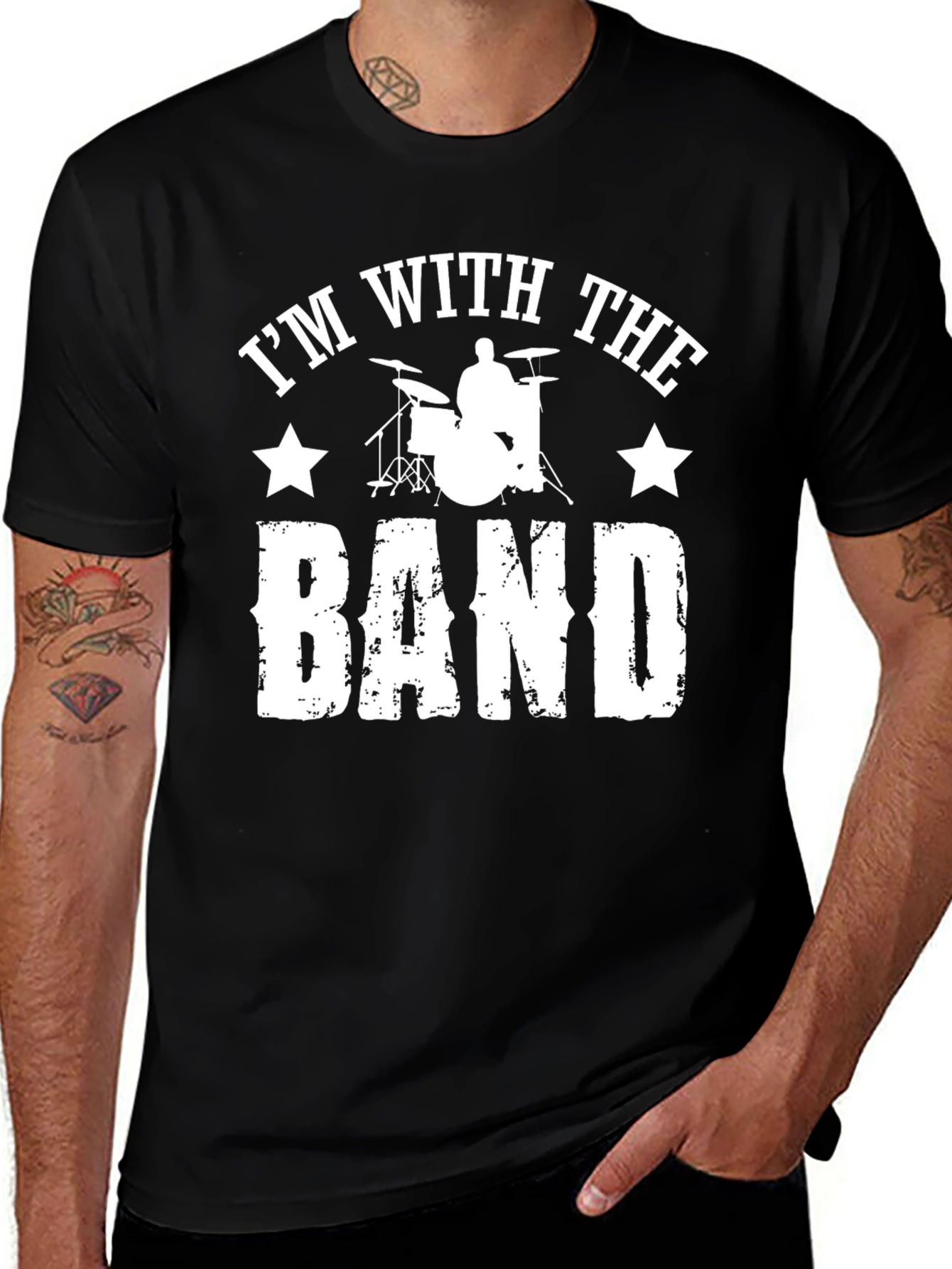 Im With The Band Drummer T-Shirt - Musician Tee
