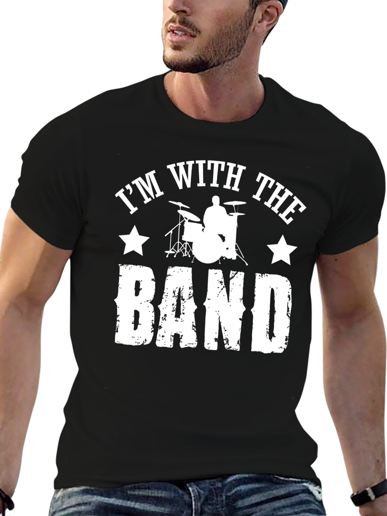 Im With The Band Drummer T-Shirt - Musician Tee