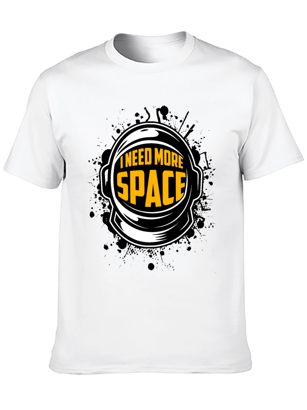 I Need More Space Astronaut Helmet Graphic T-Shirt