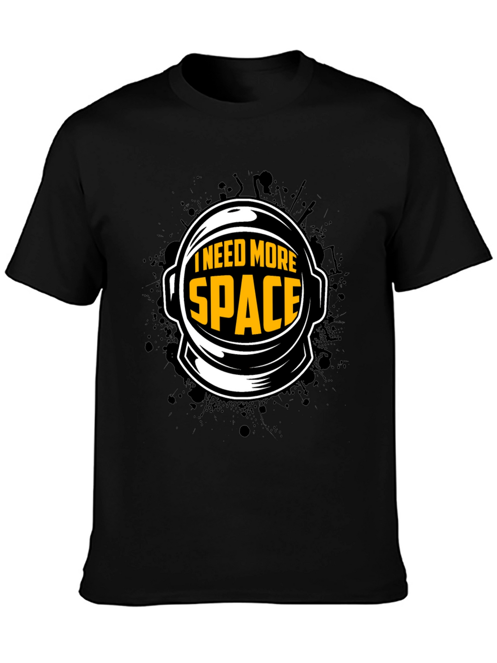 I Need More Space Astronaut Helmet Graphic T-Shirt