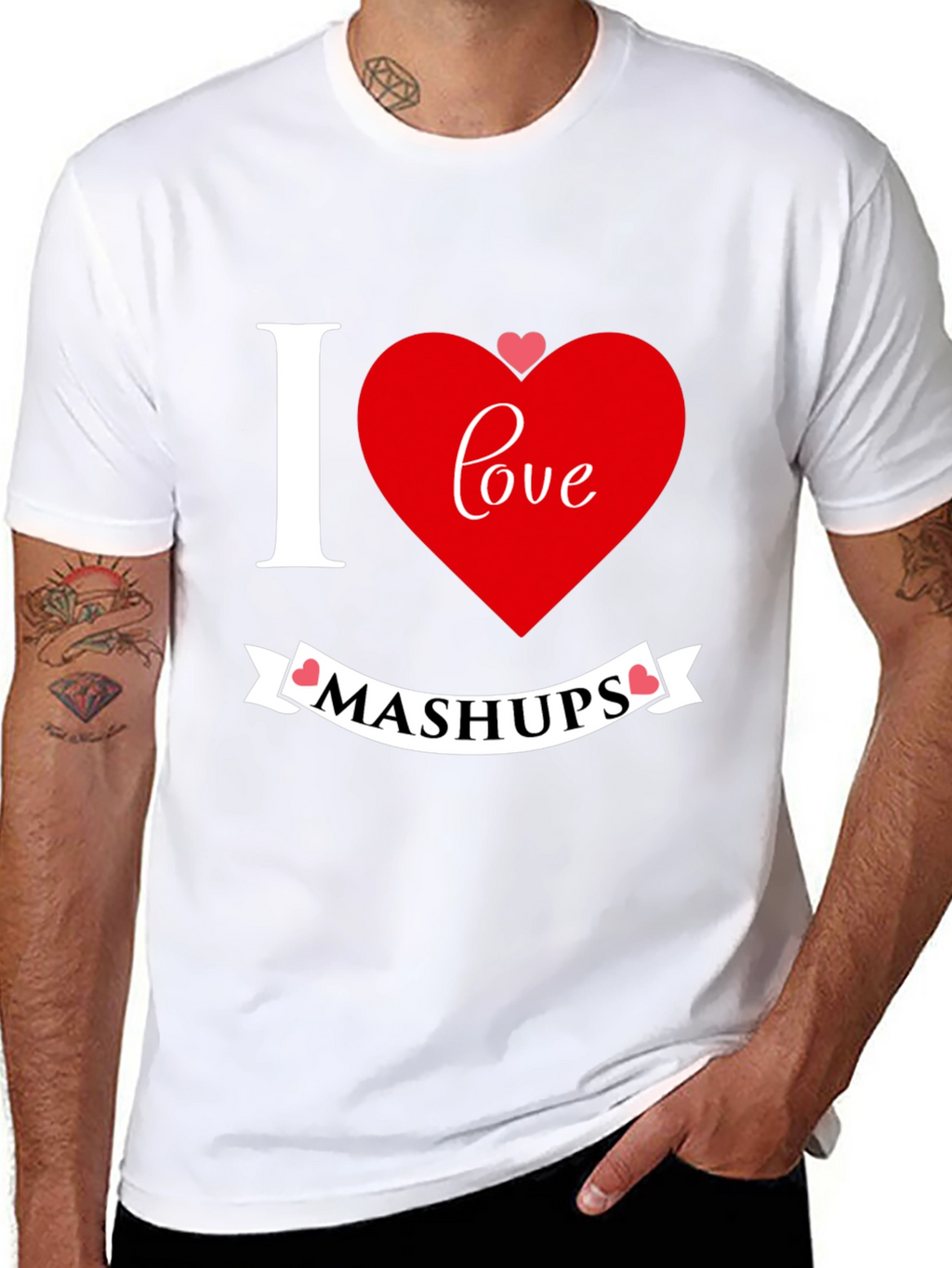 I Love Mashups Graphic T-Shirt