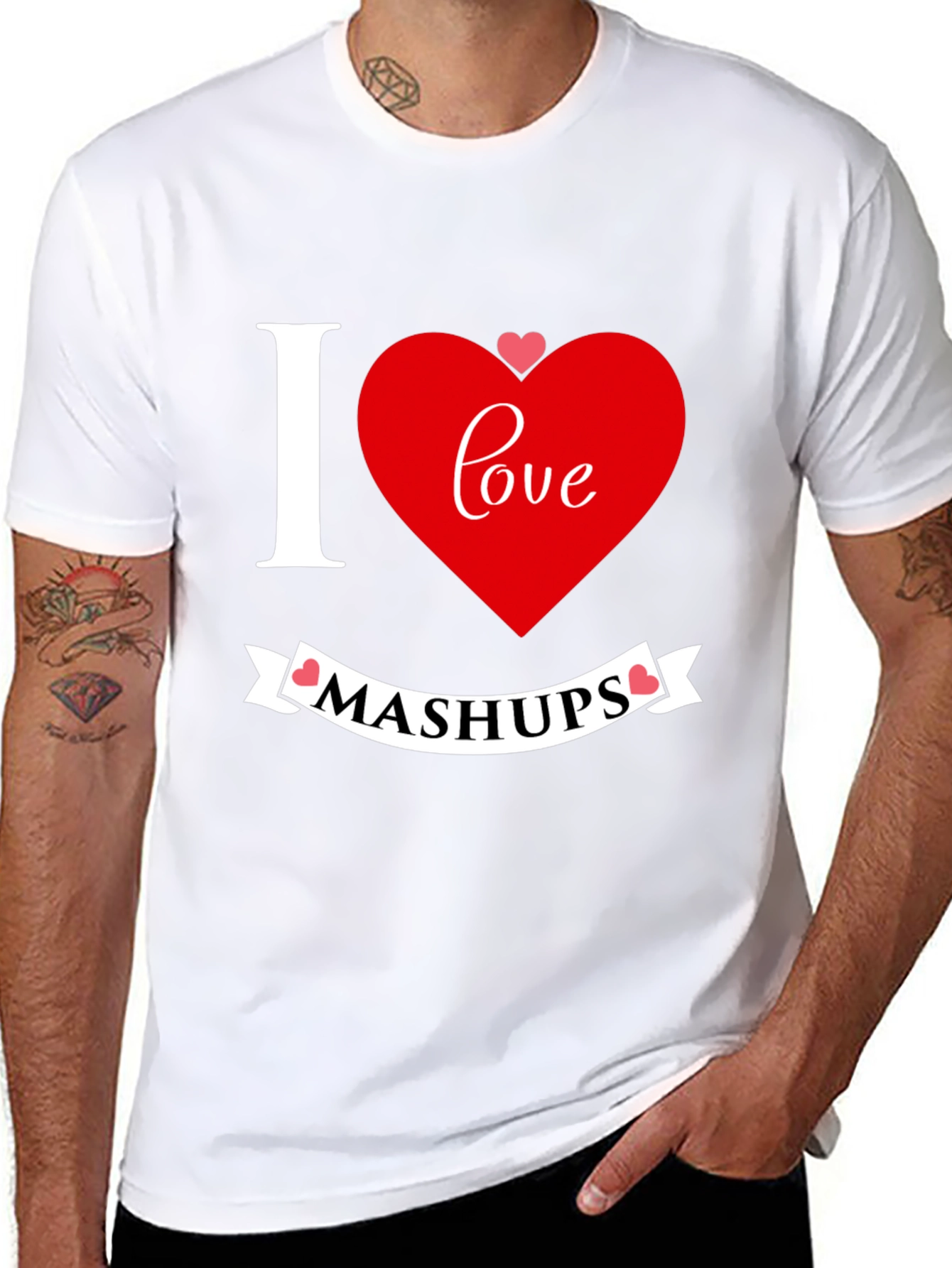 I Love Mashups Graphic T-Shirt