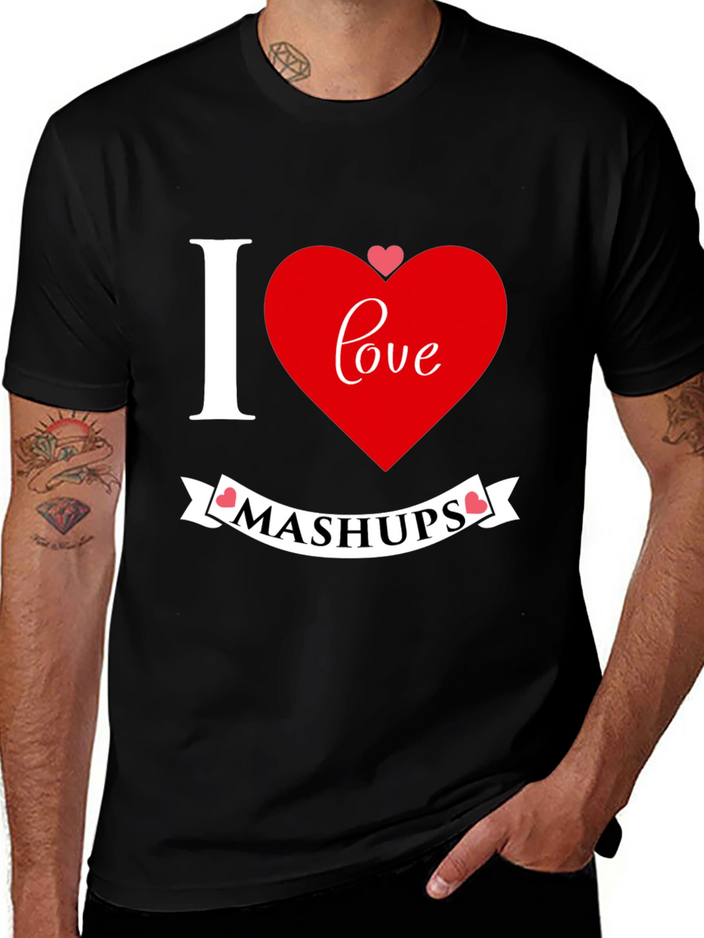 I Love Mashups Graphic T-Shirt