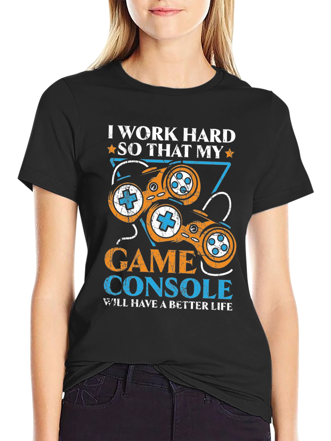 I Work Hard for My Game Console T-Shirt