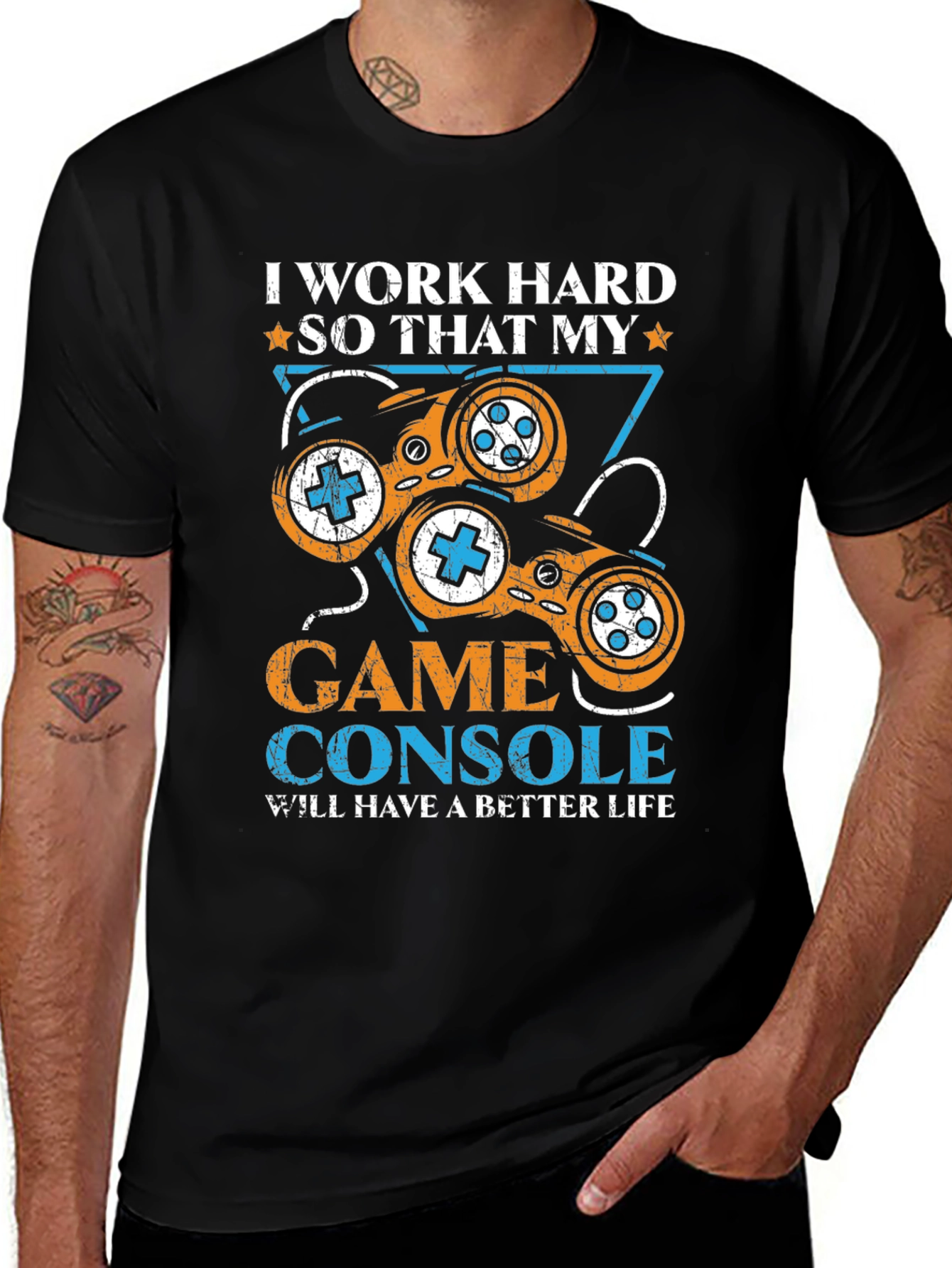 I Work Hard for My Game Console T-Shirt