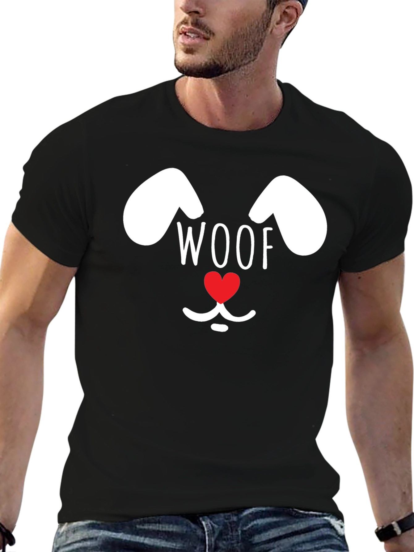 Woof Dog Face T-Shirt