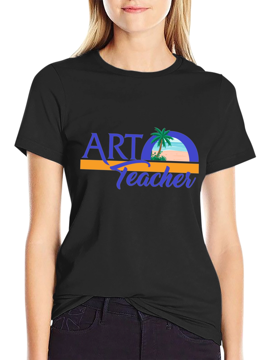 Art Teacher T-Shirt - Beach Design