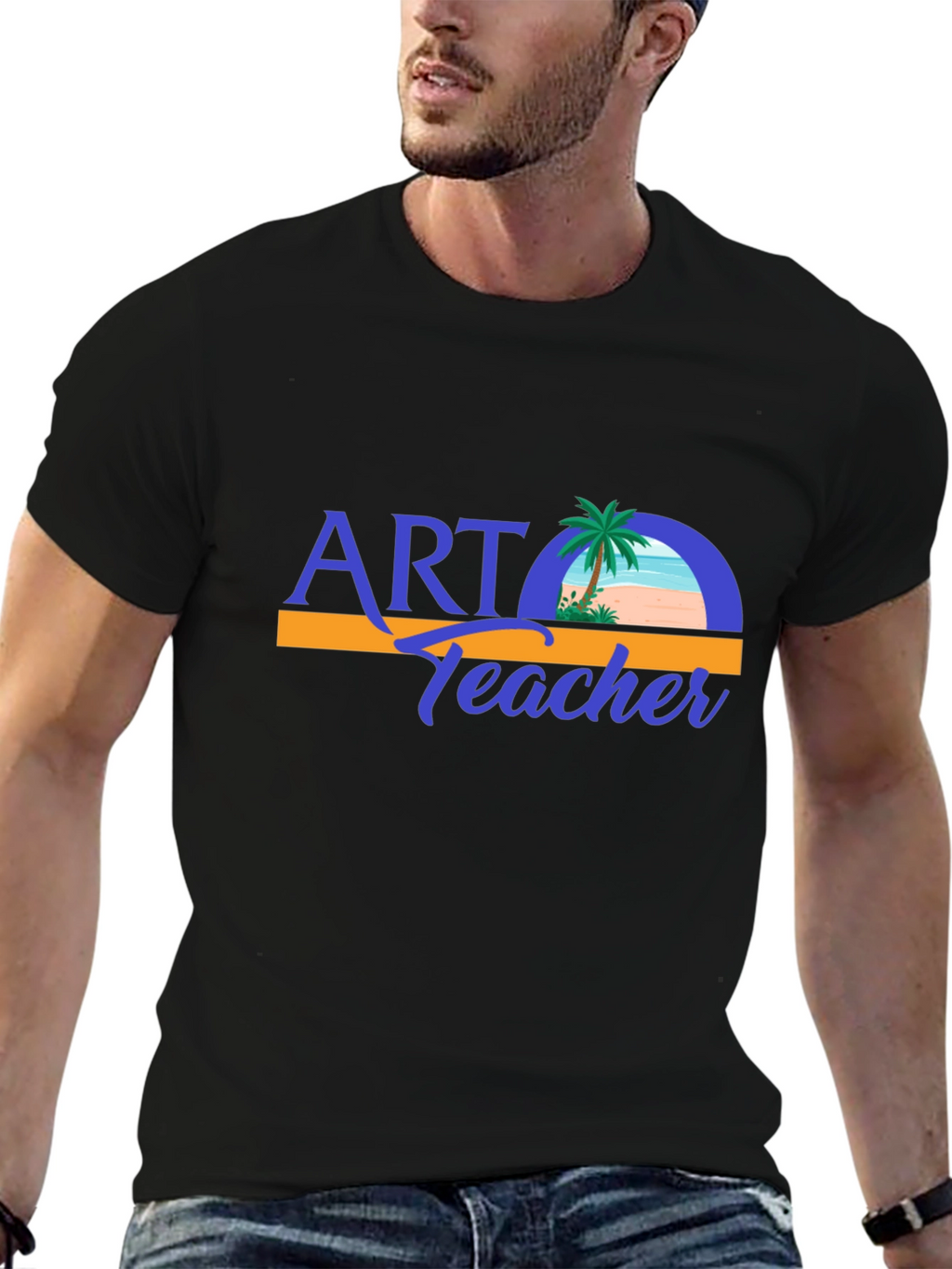 Art Teacher T-Shirt - Beach Design