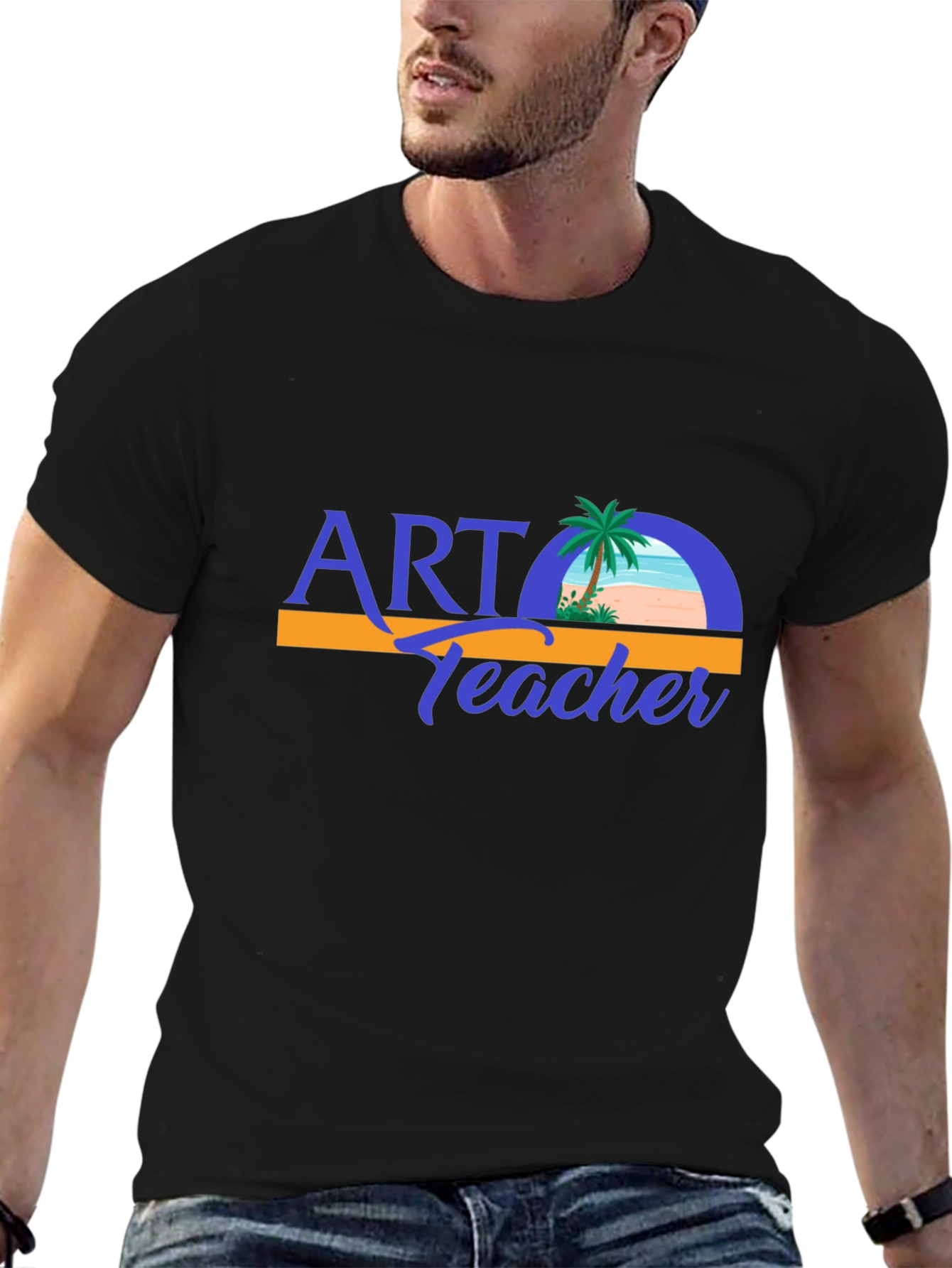 Art Teacher T-Shirt - Beach Design