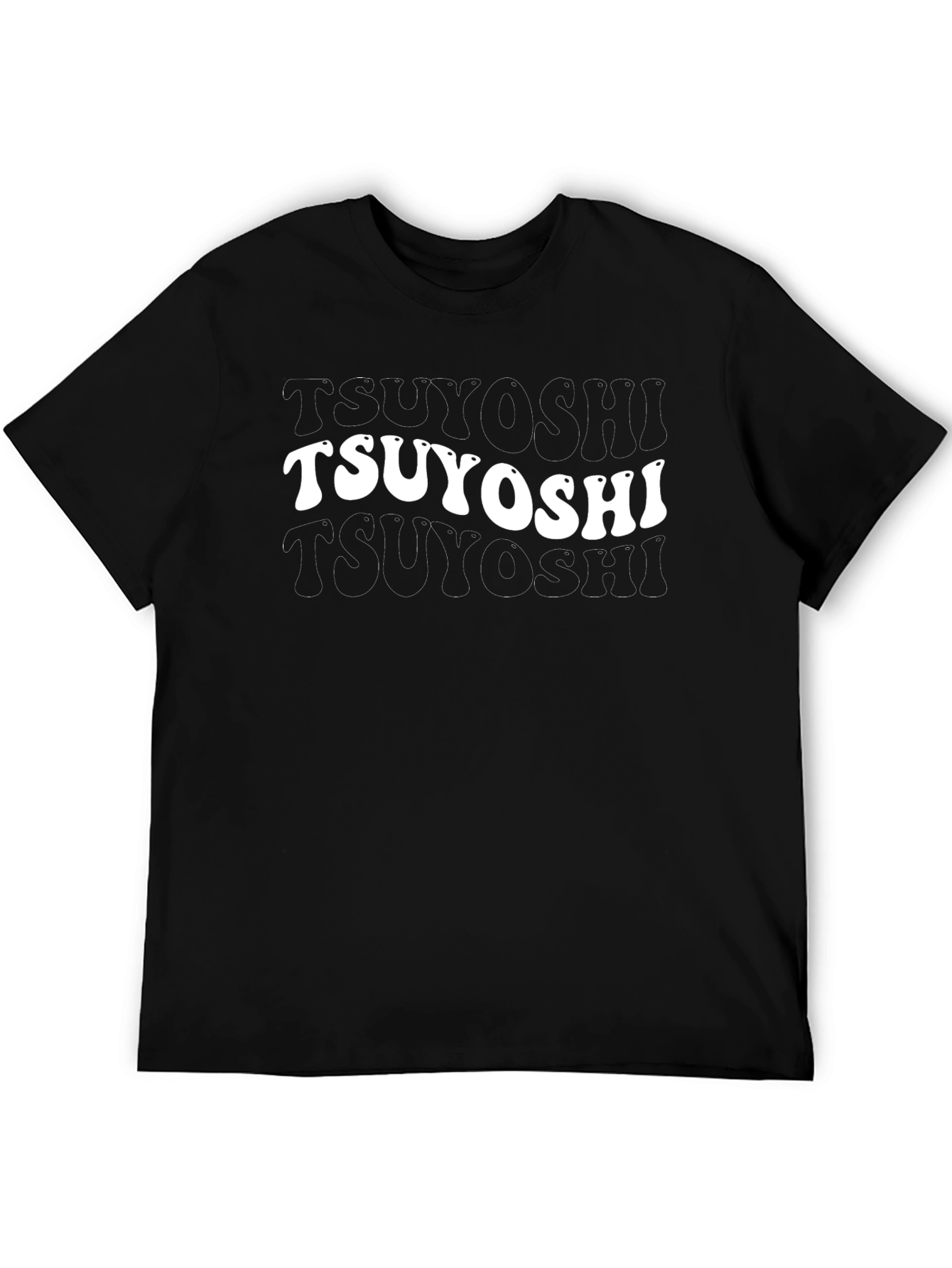 Tsuyoshi Retro Graphic T-Shirt - Black