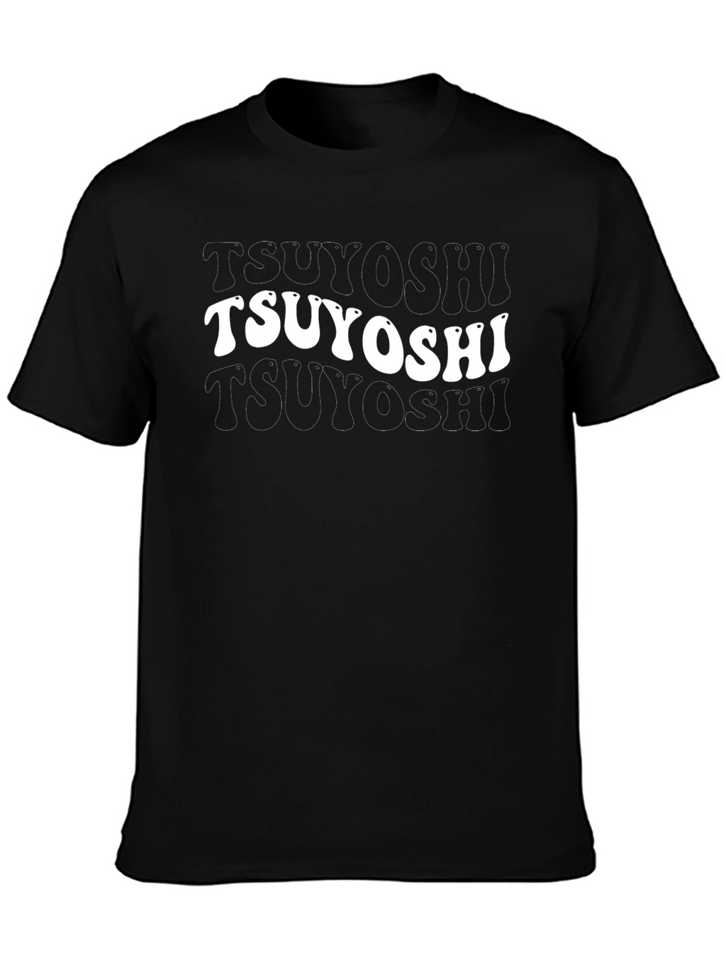 Tsuyoshi Retro Graphic T-Shirt - Black