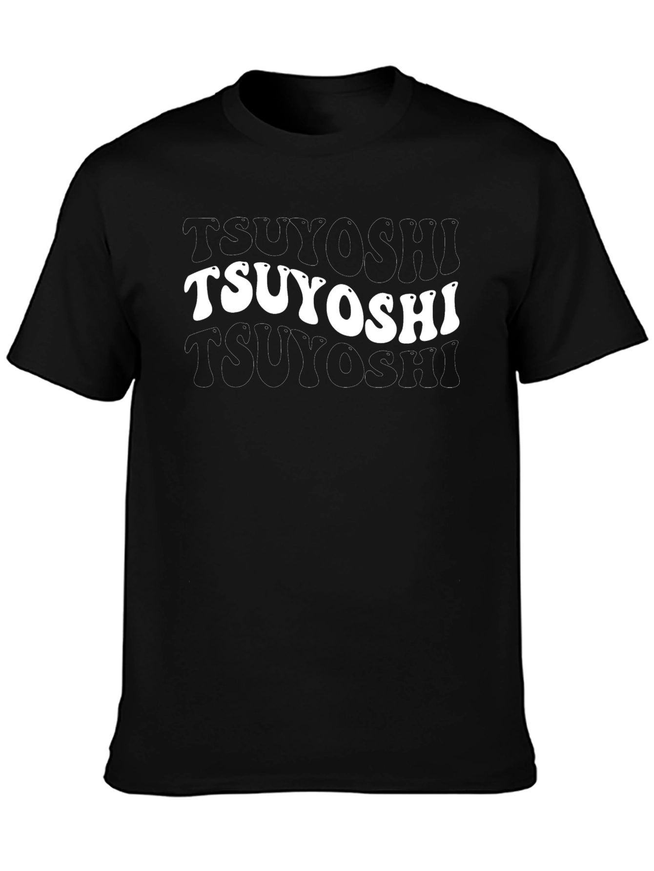 Tsuyoshi Retro Graphic T-Shirt - Black