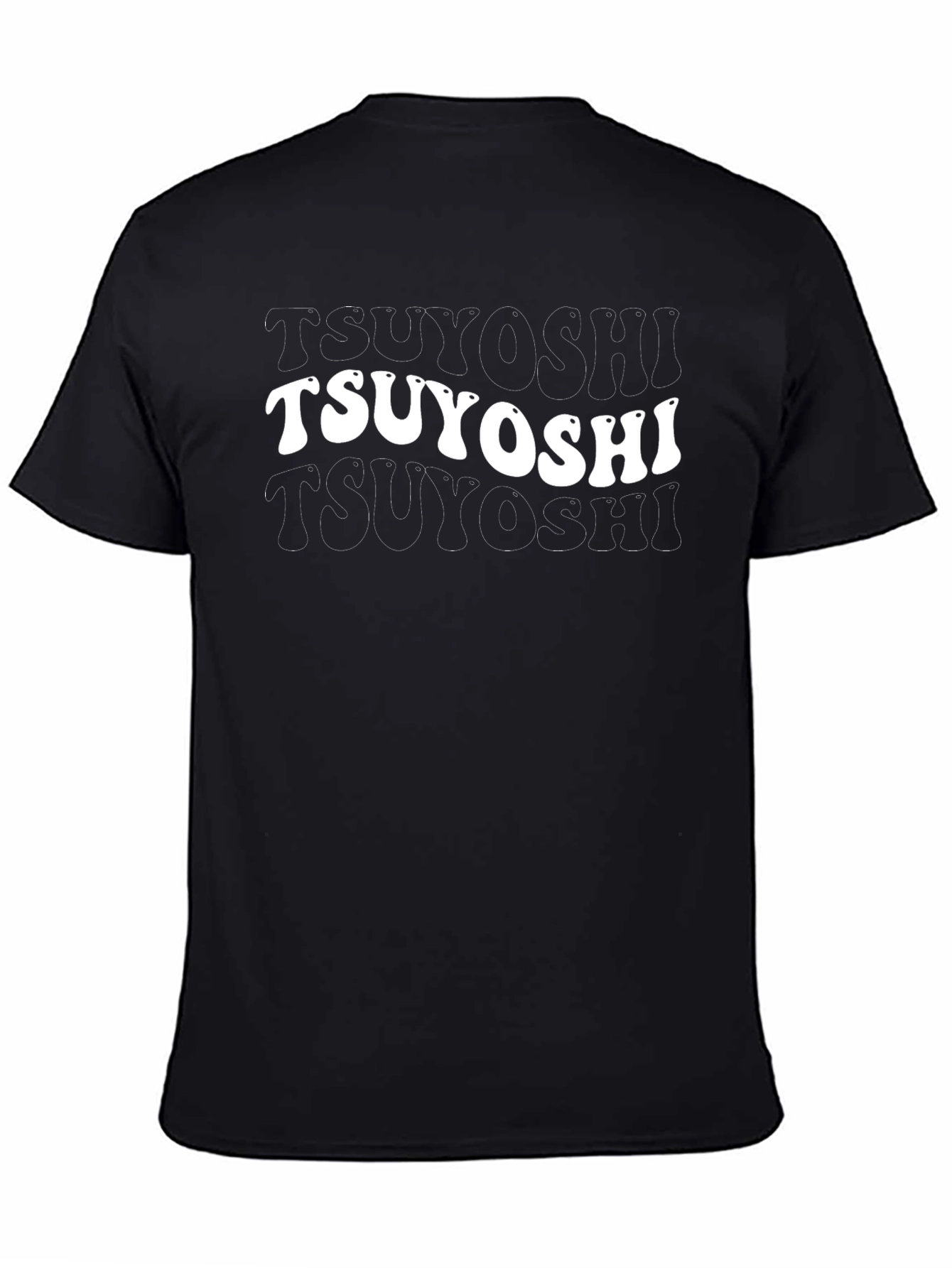 Tsuyoshi Retro Graphic T-Shirt - Black