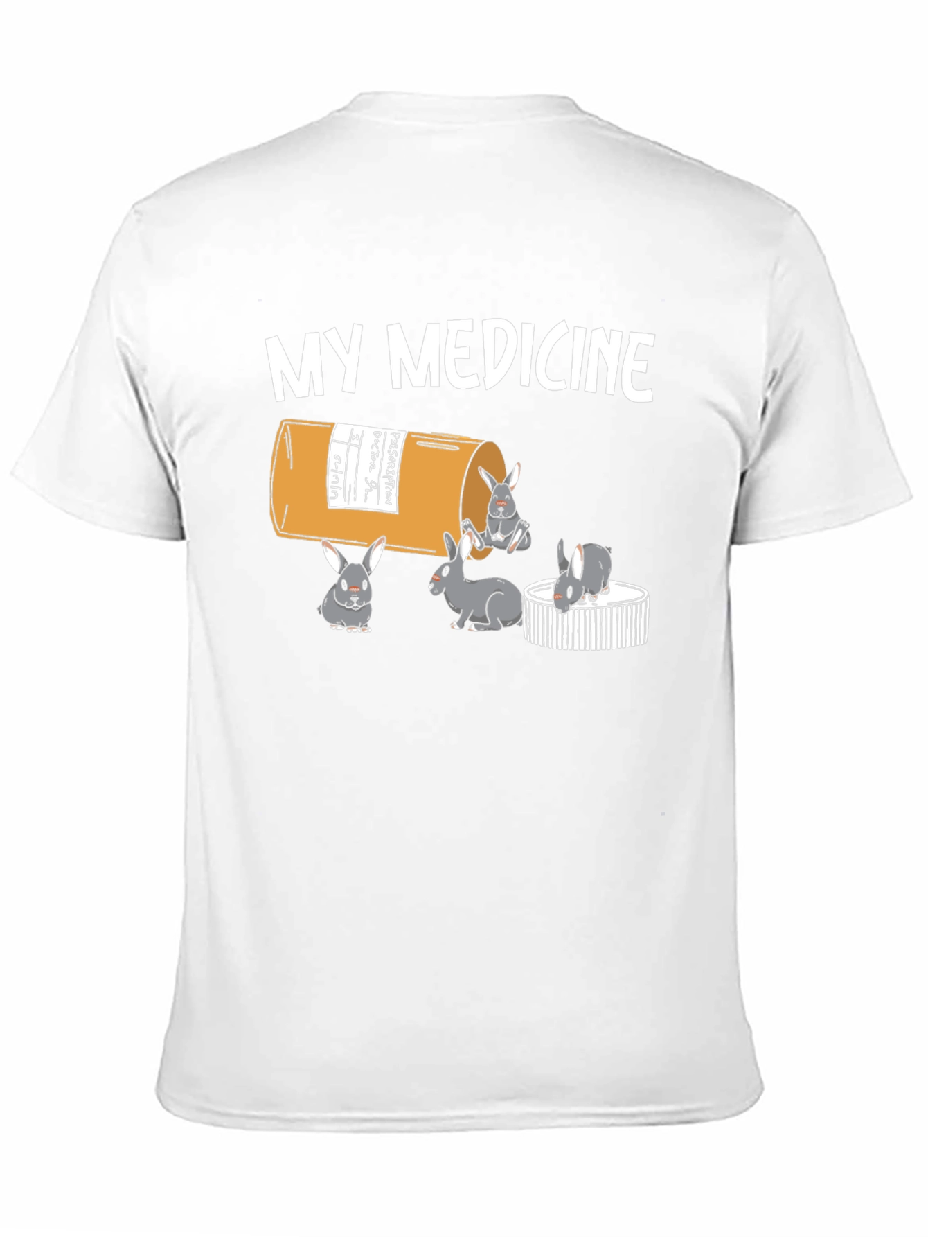 My Medicine Rabbit T-Shirt - Funny Bunny Tee