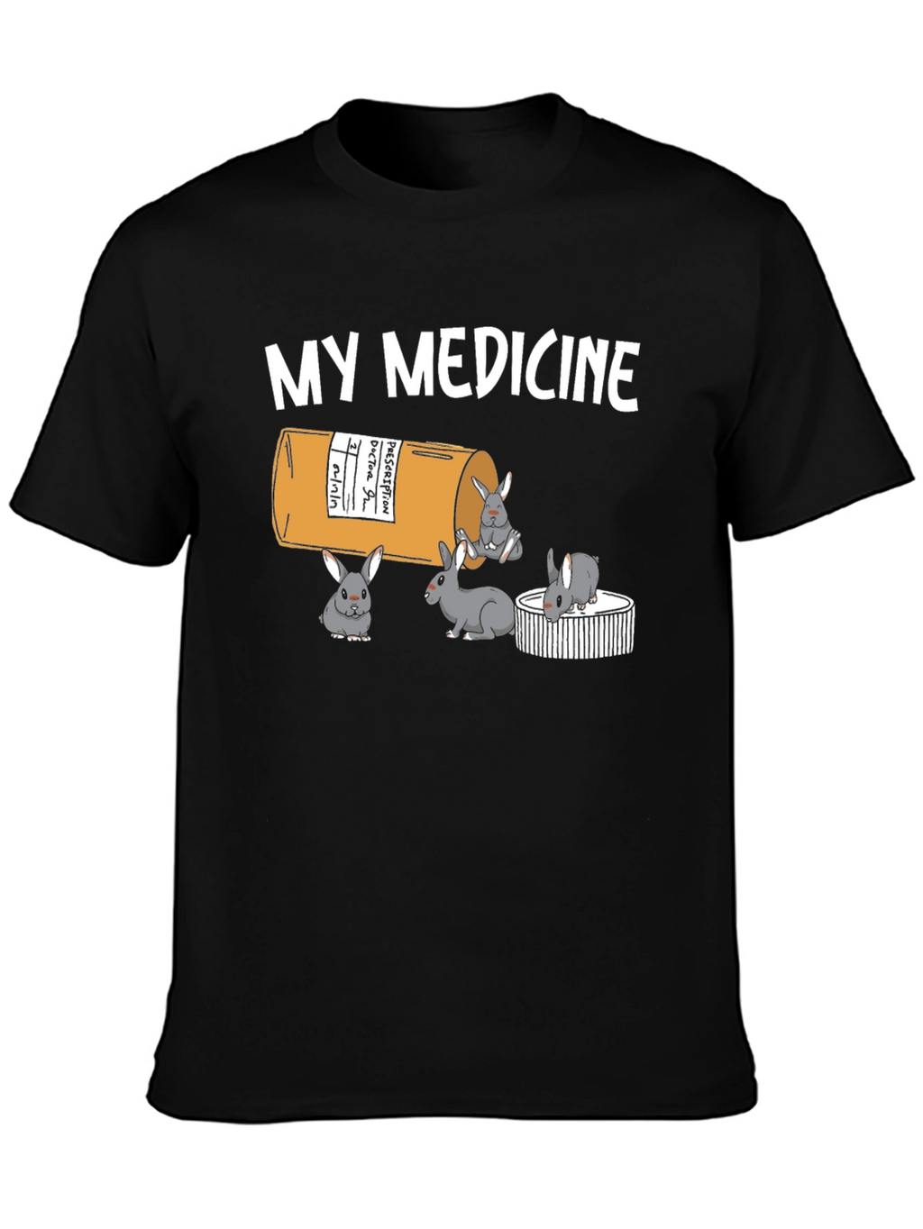 My Medicine Rabbit T-Shirt - Funny Bunny Tee