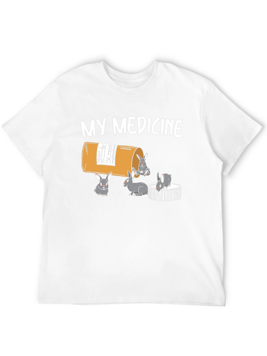 My Medicine Rabbit T-Shirt - Funny Bunny Tee