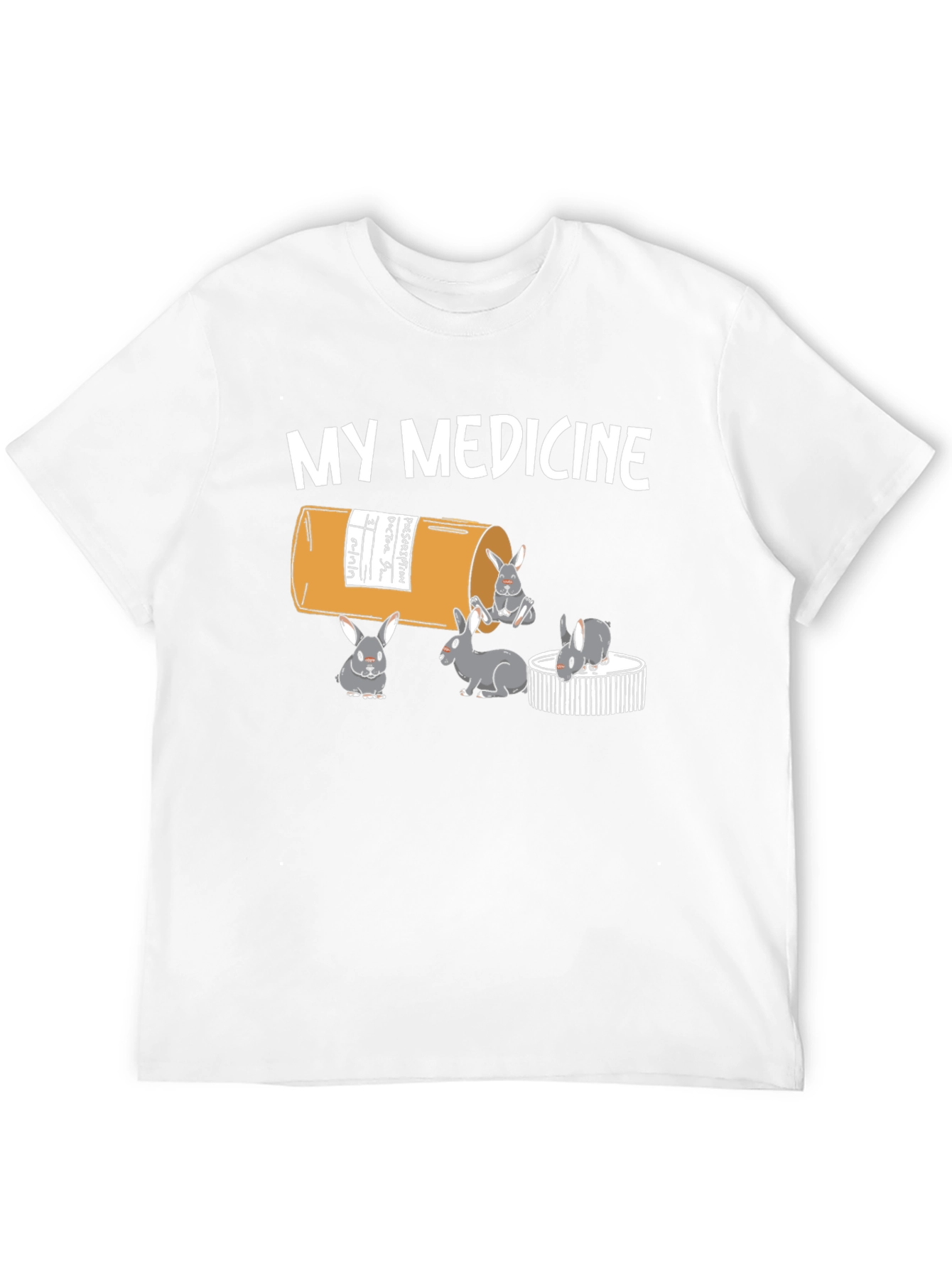 My Medicine Rabbit T-Shirt - Funny Bunny Tee