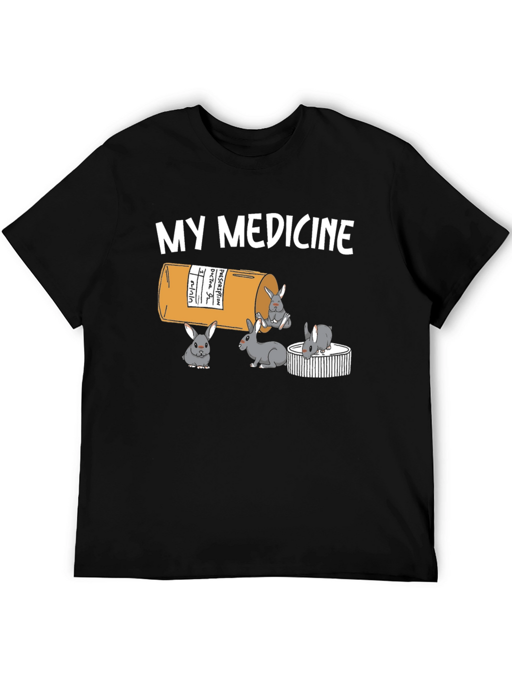 My Medicine Rabbit T-Shirt - Funny Bunny Tee
