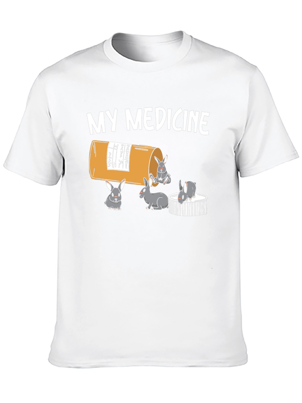 My Medicine Rabbit T-Shirt - Funny Bunny Tee