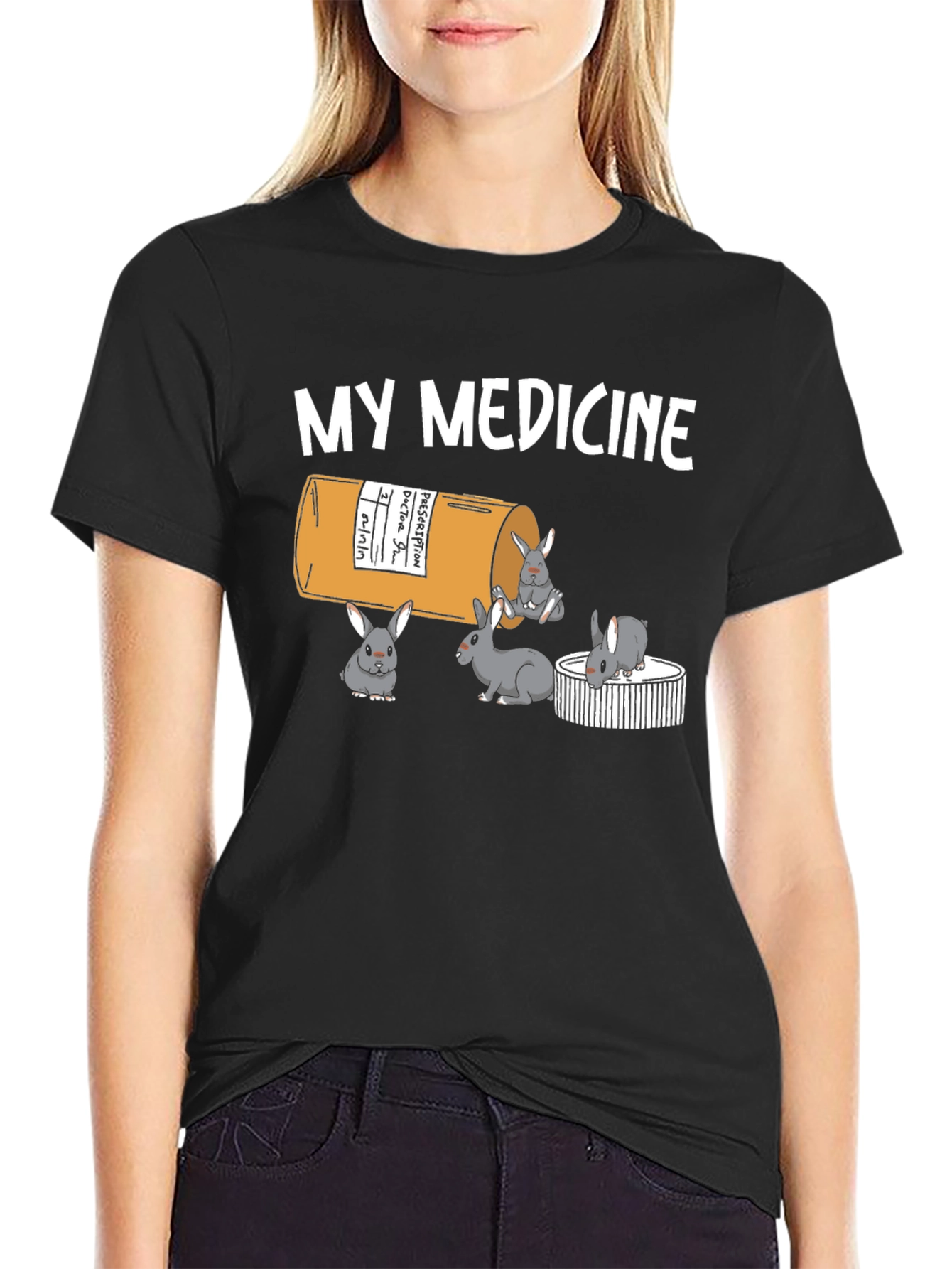 My Medicine Rabbit T-Shirt - Funny Bunny Tee