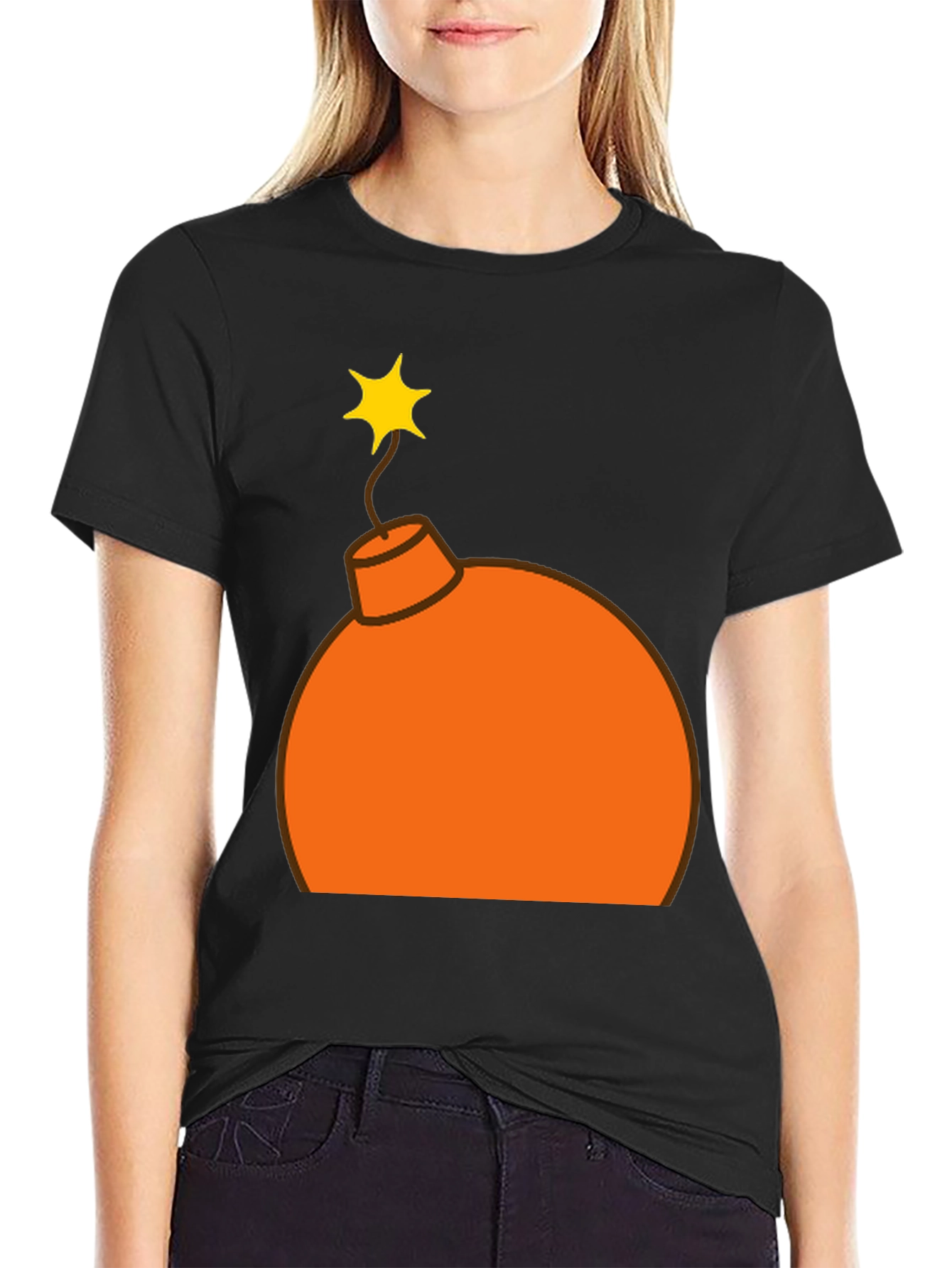 Novelty Bomb Graphic T-Shirt - Black