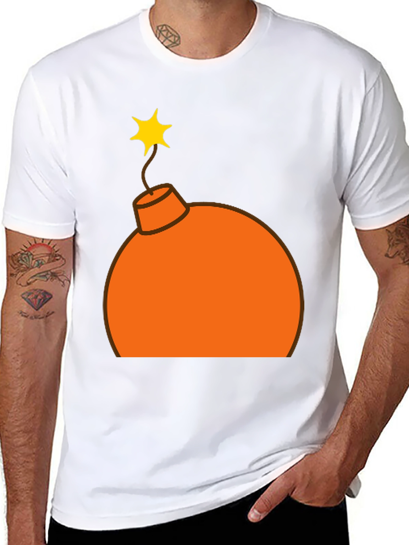 Novelty Bomb Graphic T-Shirt - Black