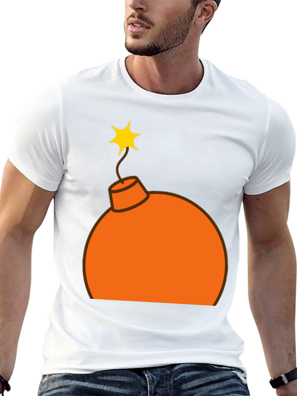 Novelty Bomb Graphic T-Shirt - Black