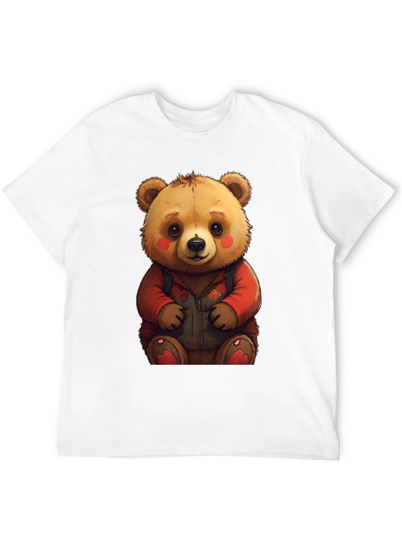Cute Teddy Bear Graphic Tee - Soft & Comfy