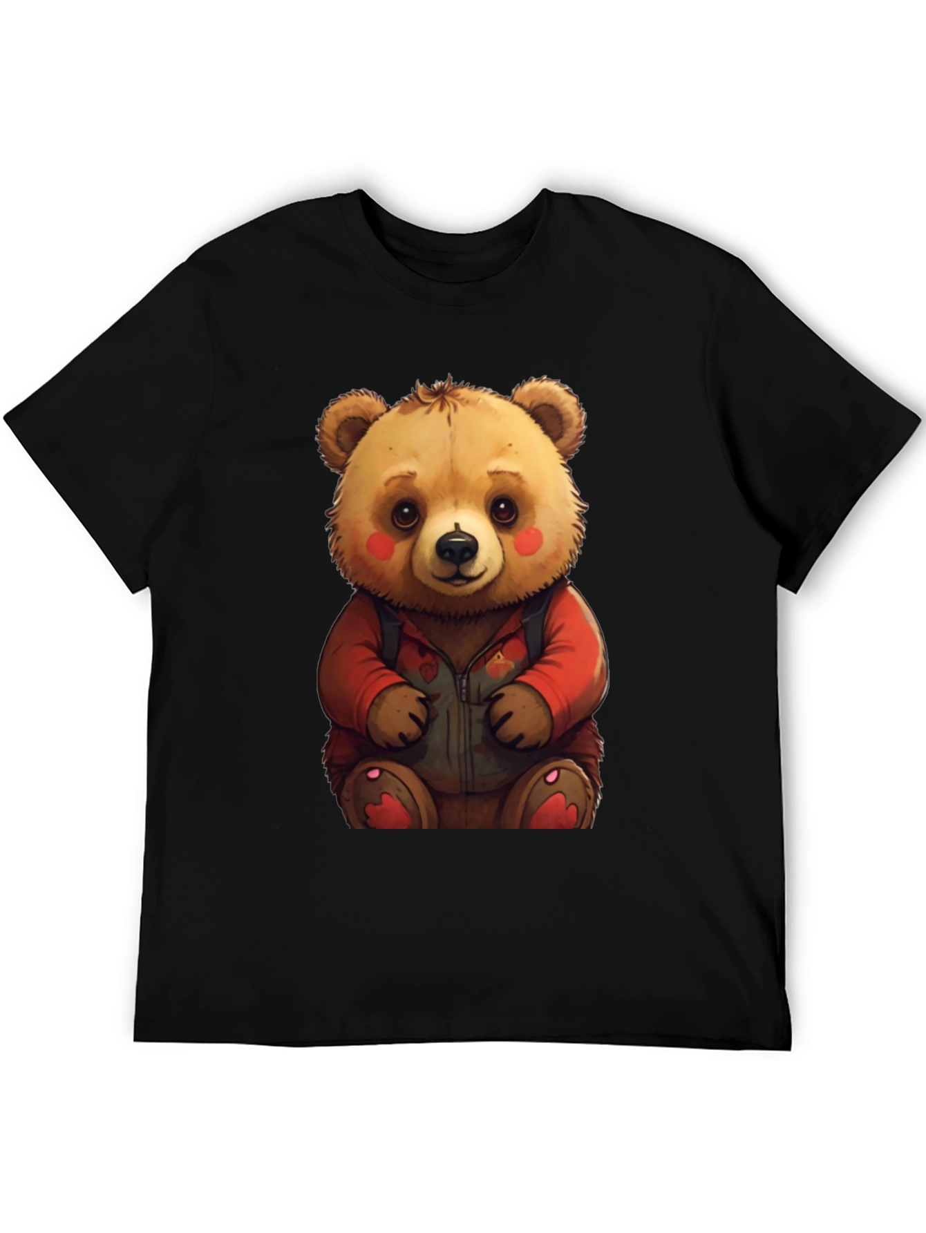Cute Teddy Bear Graphic Tee - Soft & Comfy