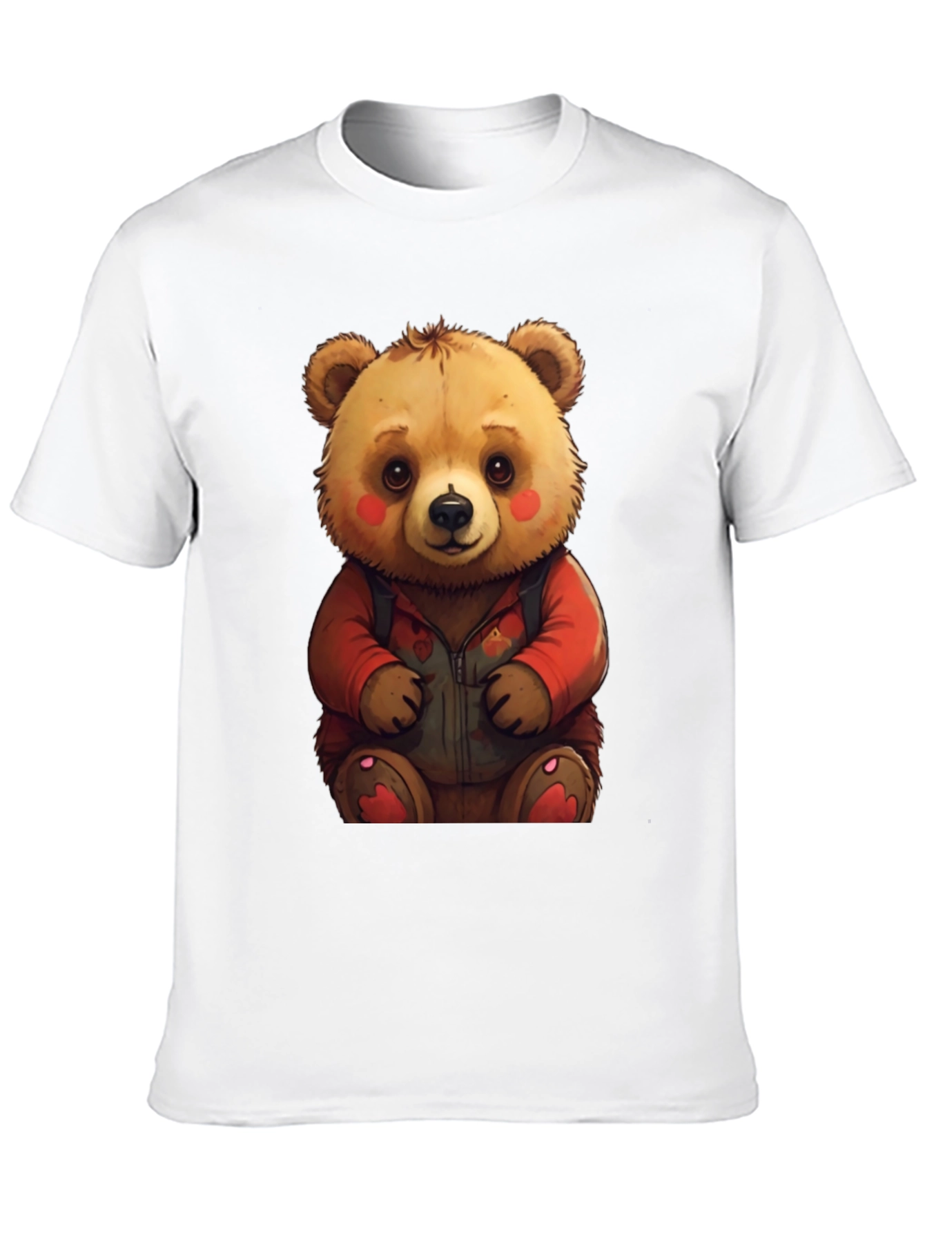 Cute Teddy Bear Graphic Tee - Soft & Comfy