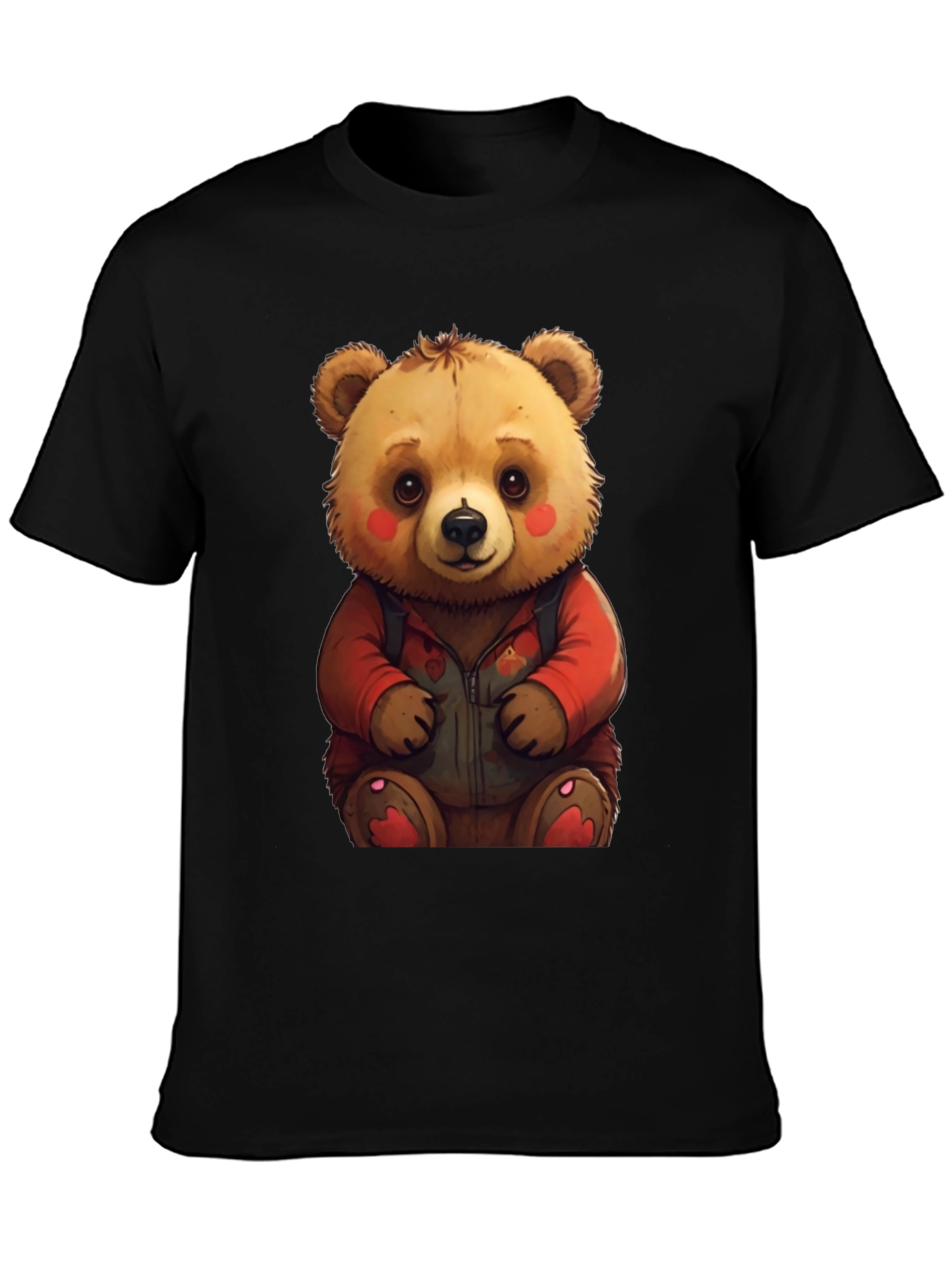 Cute Teddy Bear Graphic Tee - Soft & Comfy