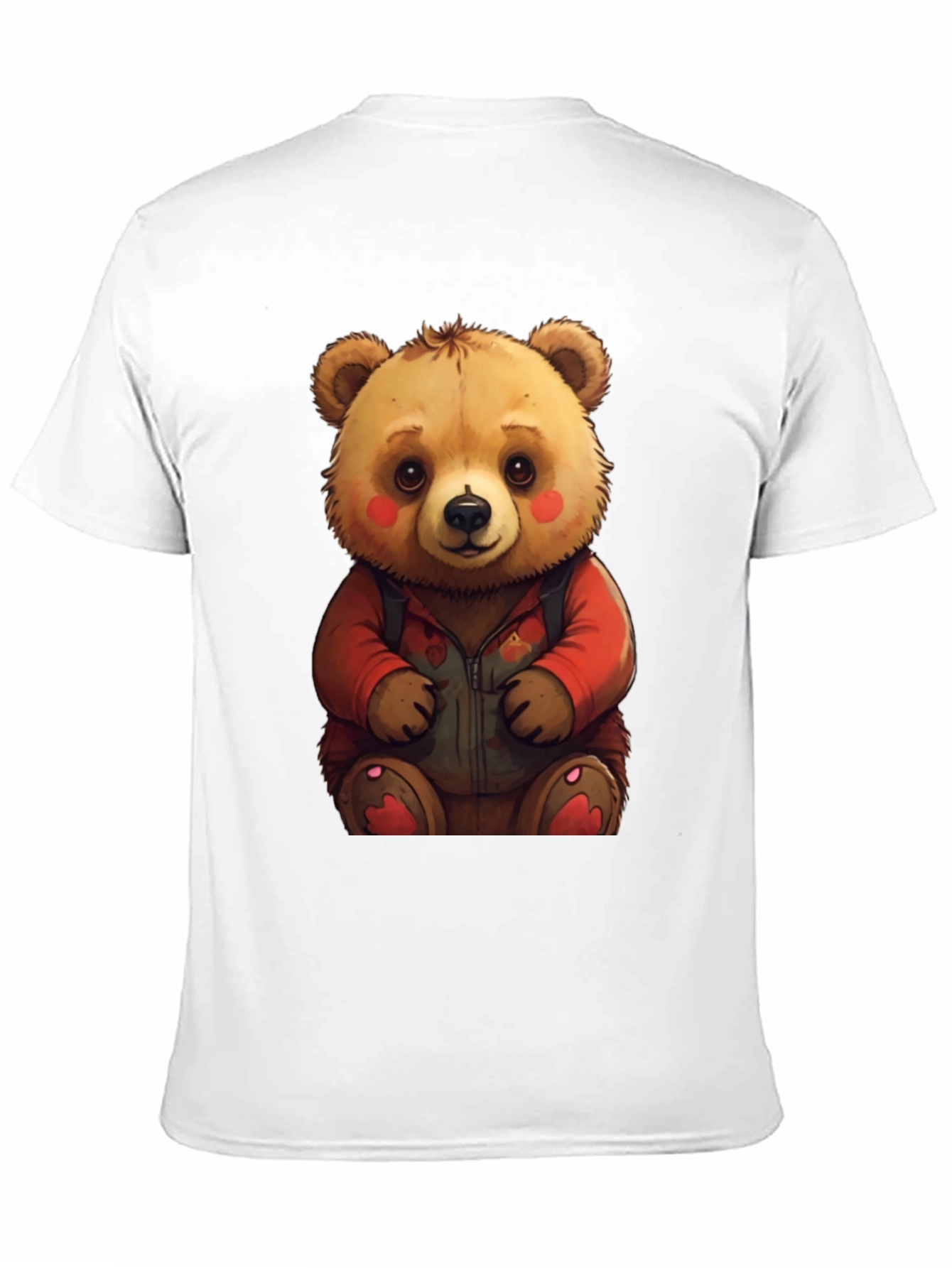 Cute Teddy Bear Graphic Tee - Soft & Comfy