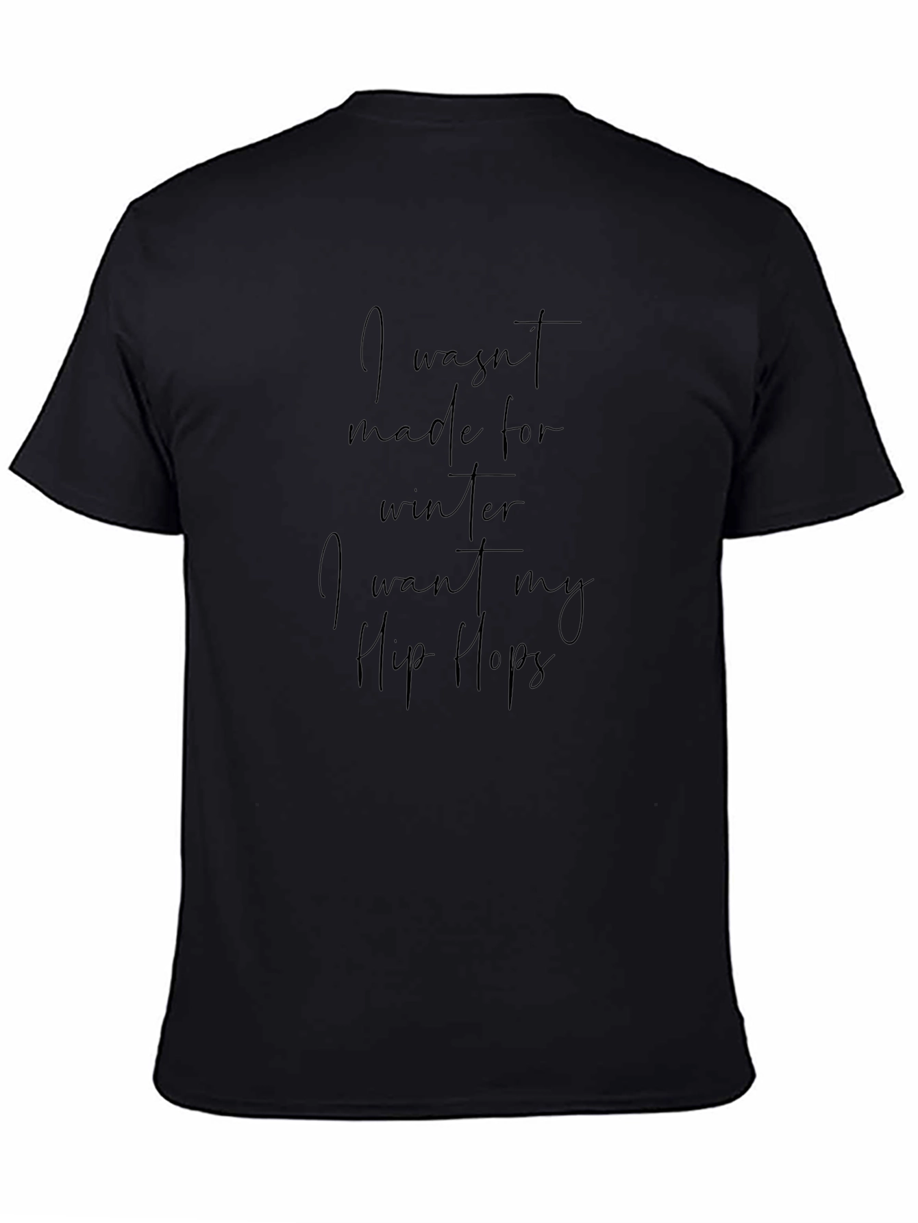 Winter Hip Hops Black Graphic Tee