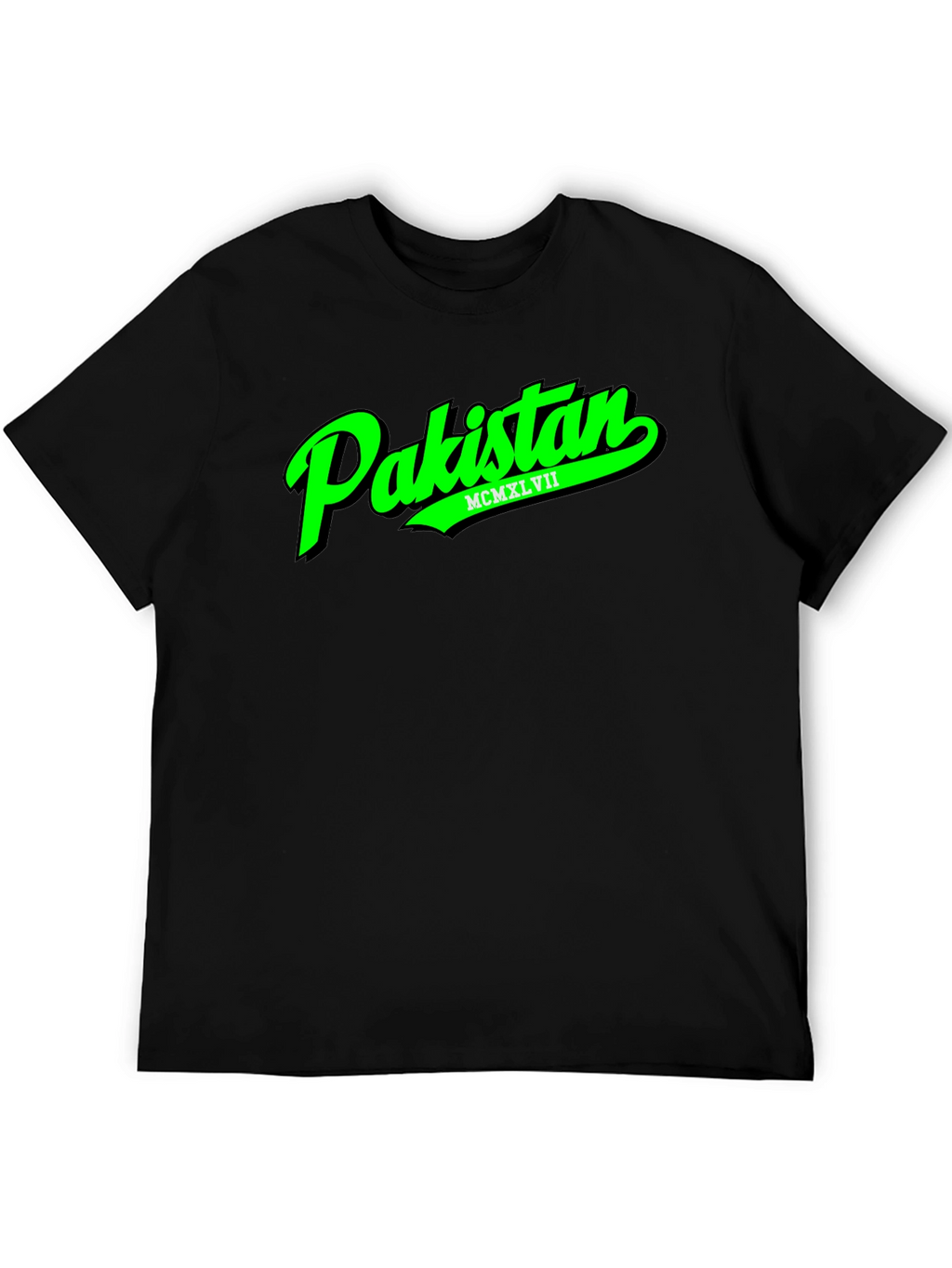 Pakistan T-Shirt - Green Text Graphic Tee