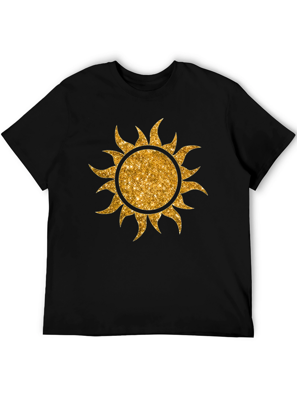 Golden Sun Graphic T-Shirt - Black