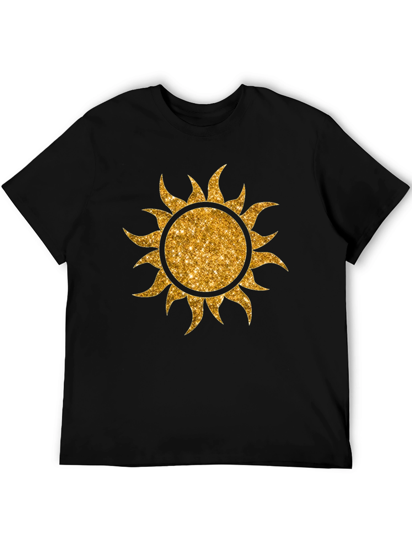 Golden Sun Graphic T-Shirt - Black