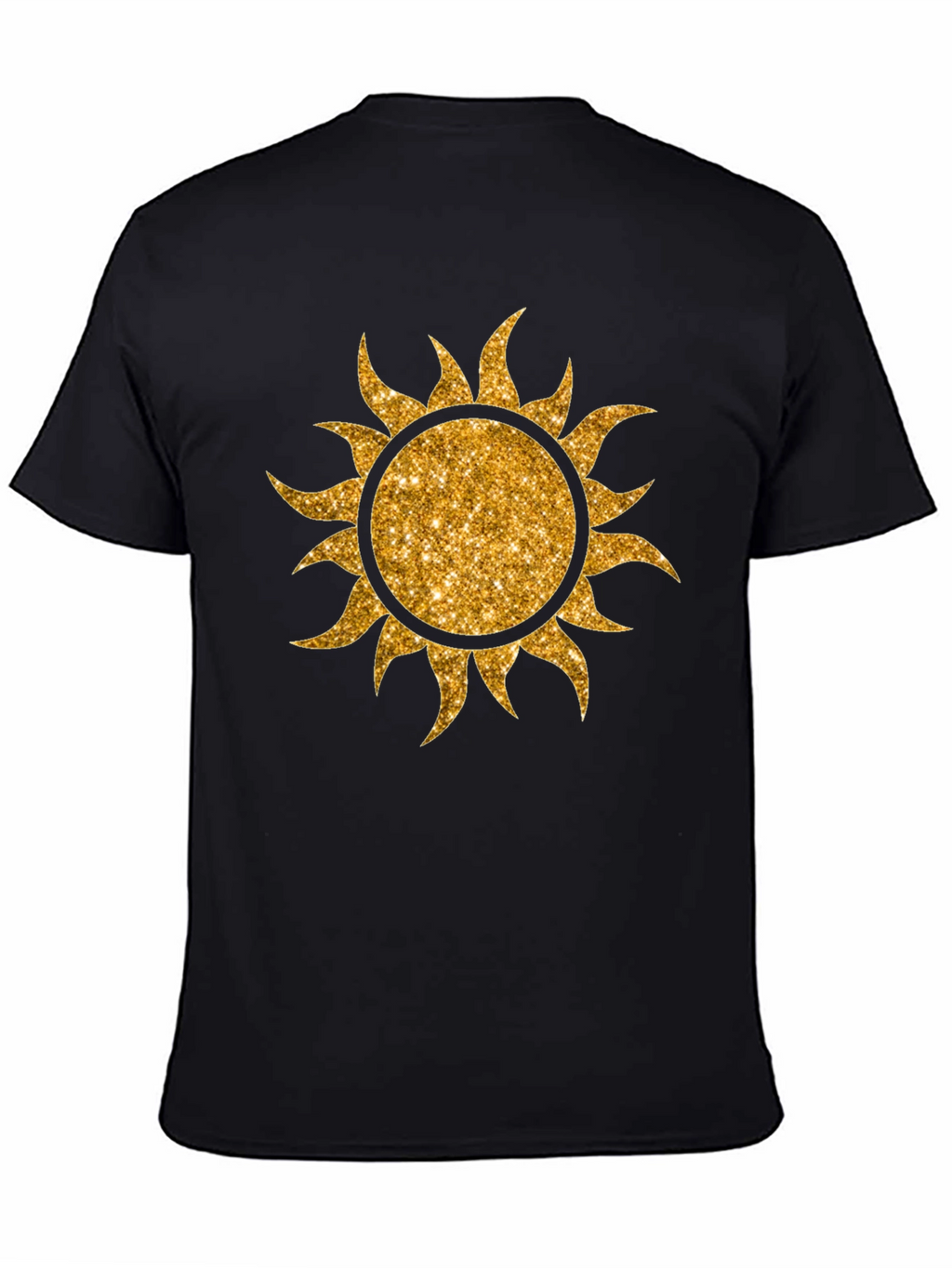 Golden Sun Graphic T-Shirt - Black