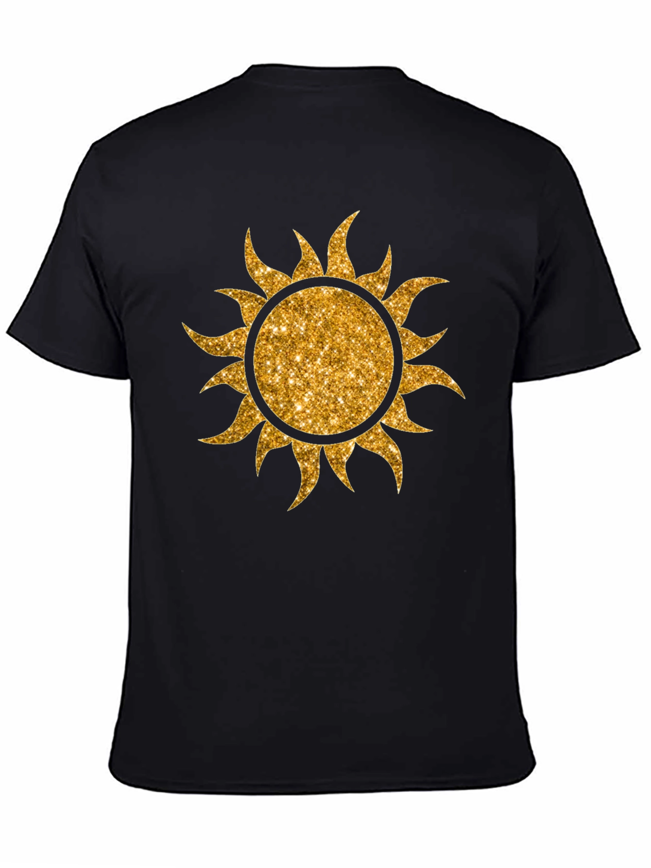 Golden Sun Graphic T-Shirt - Black