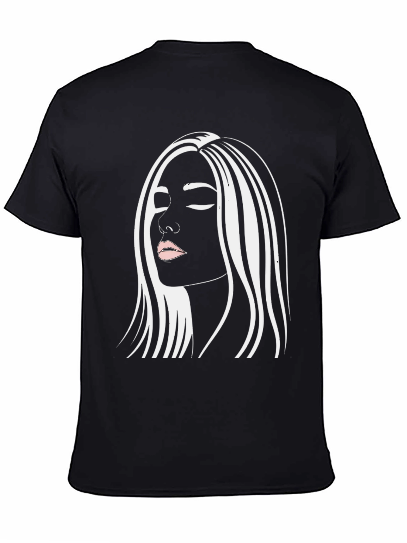 Woman Graphic Black Tee Shirt