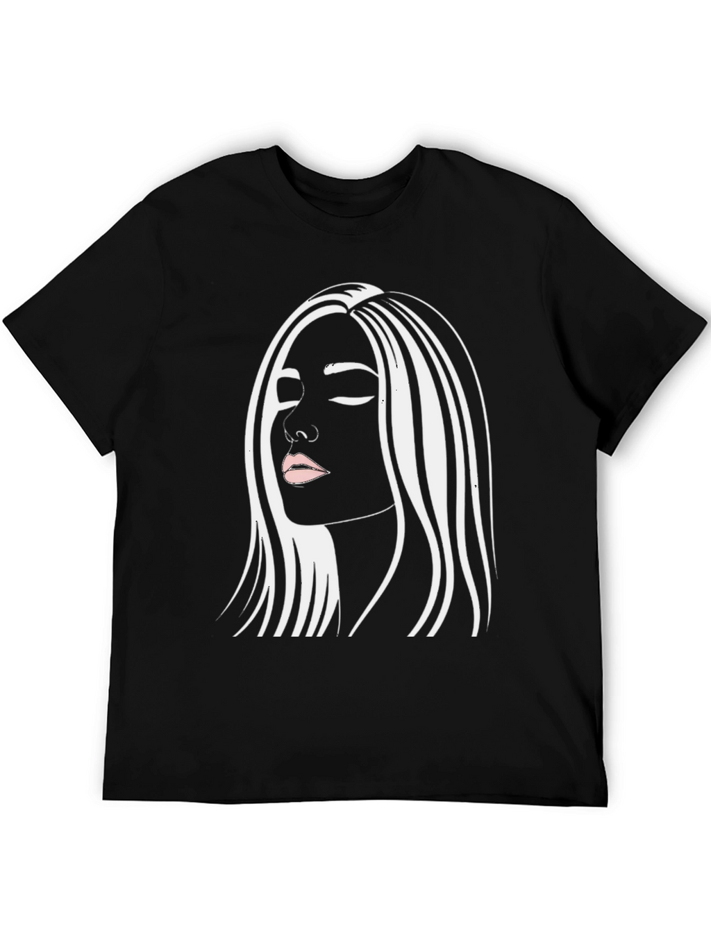 Woman Graphic Black Tee Shirt