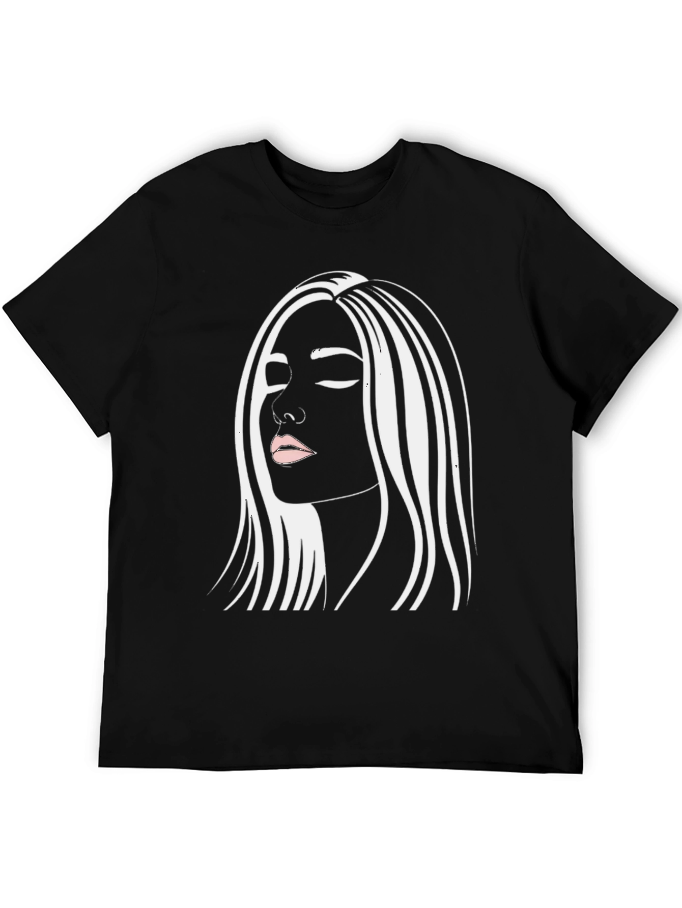 Woman Graphic Black Tee Shirt