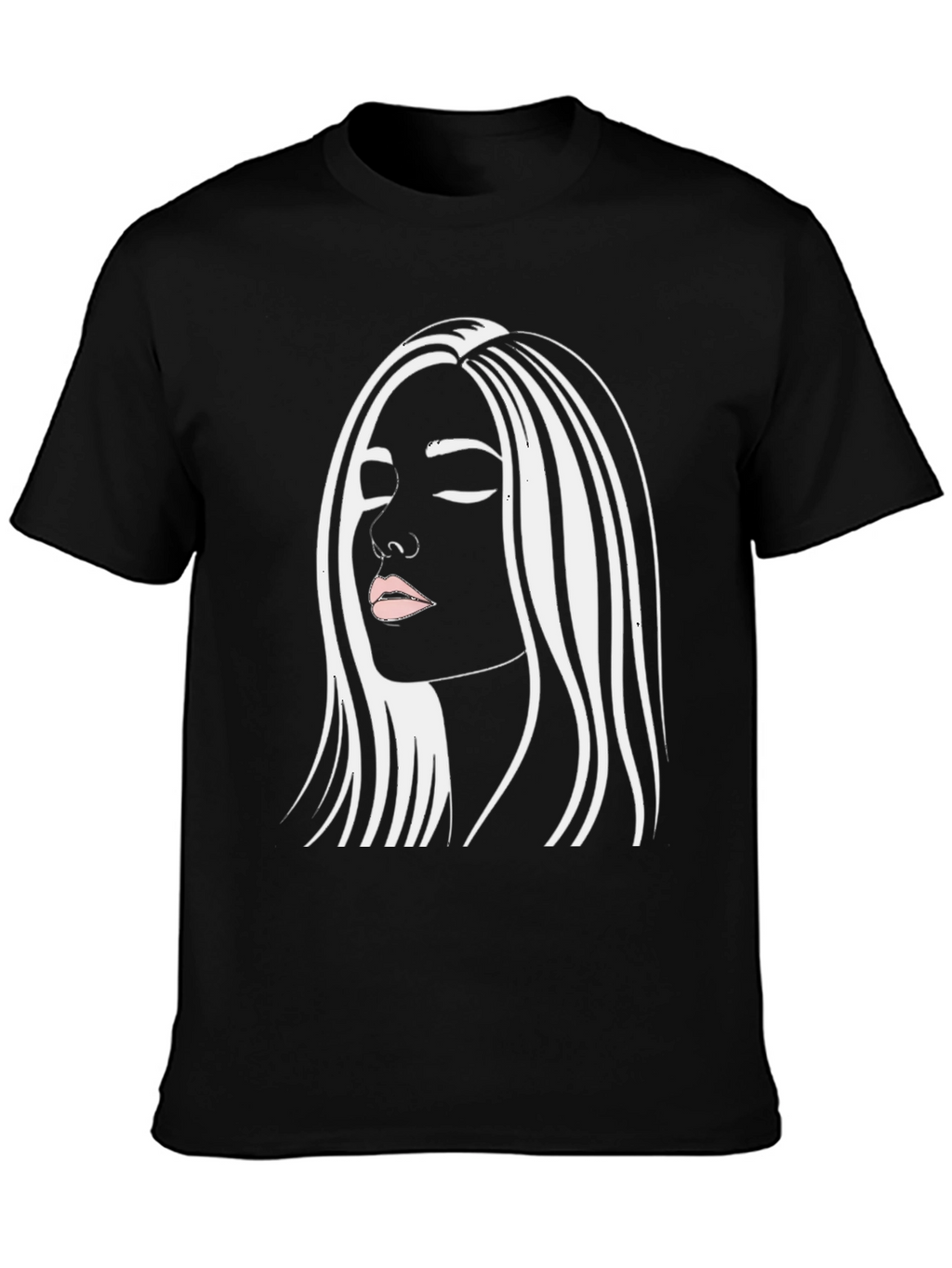 Woman Graphic Black Tee Shirt