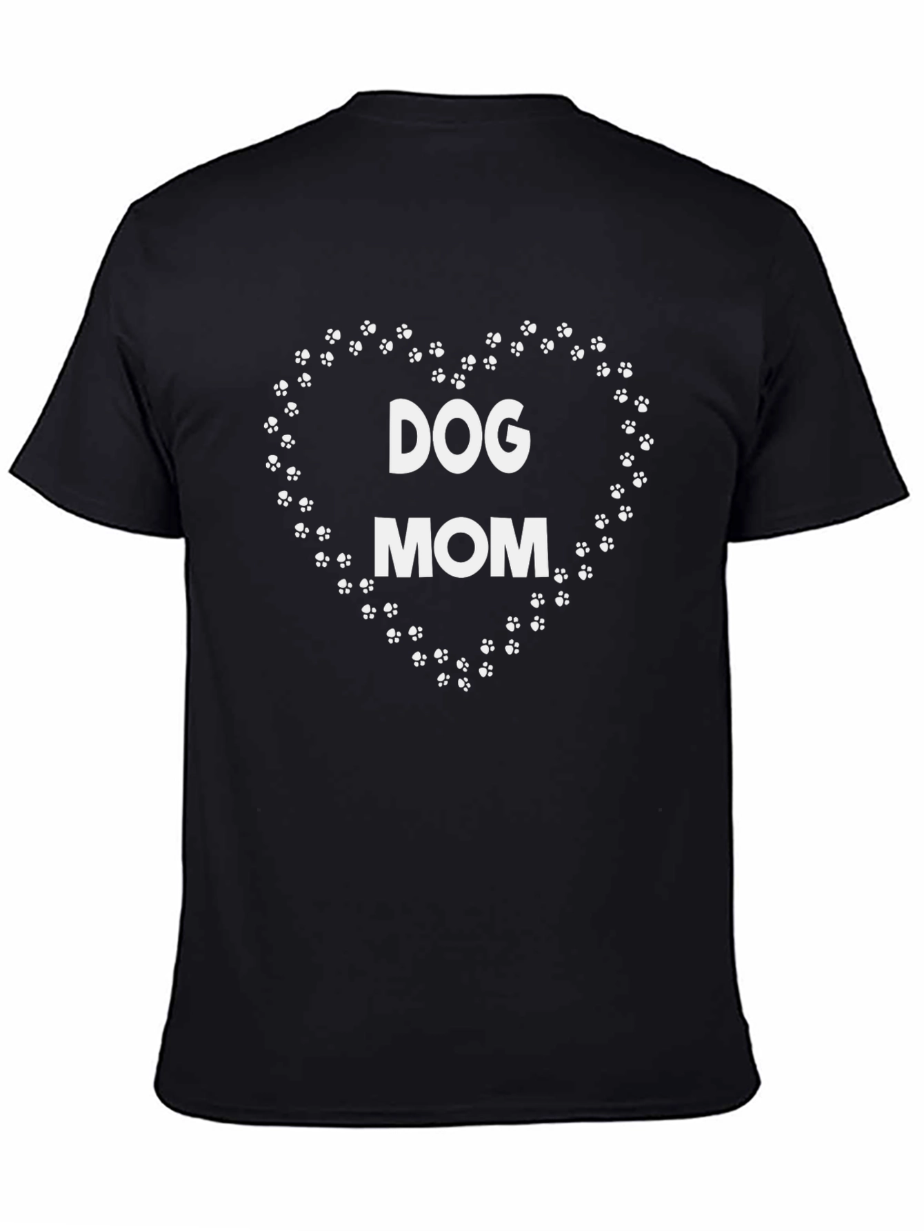 Dog Mom Heart Paw Print T-Shirt