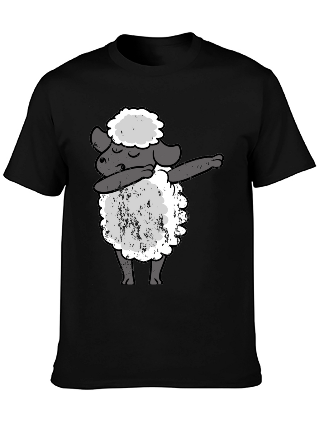 Dabbing Sheep Black T-Shirt - Funny Graphic Tee