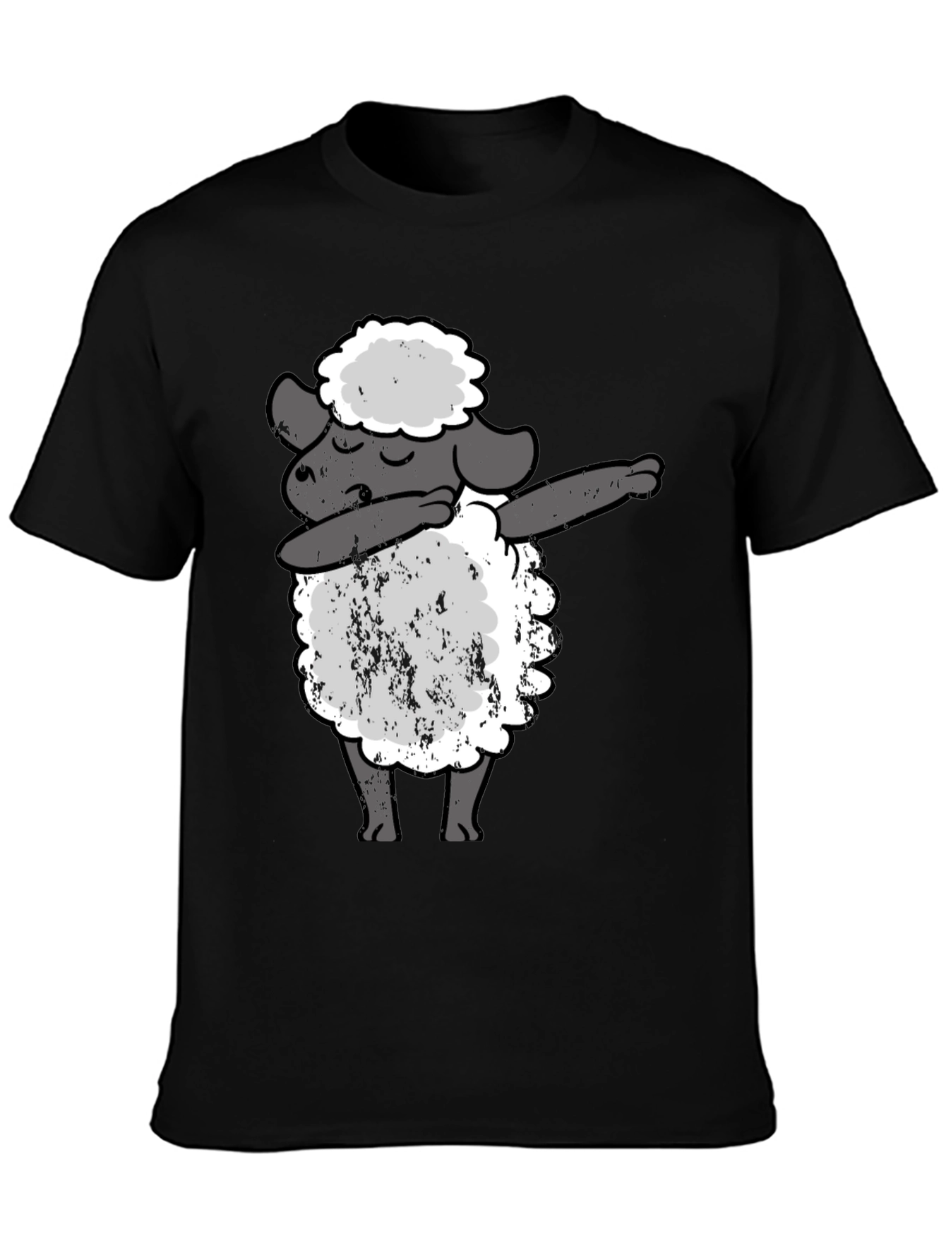 Dabbing Sheep Black T-Shirt - Funny Graphic Tee