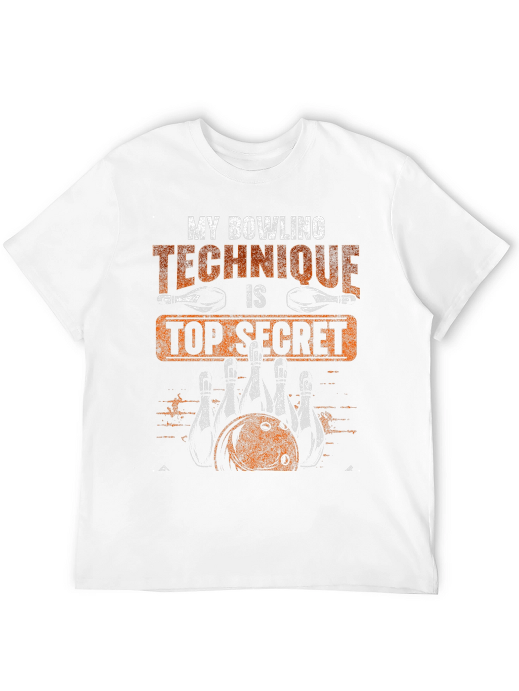 Bowling Technique Top Secret Graphic T-Shirt